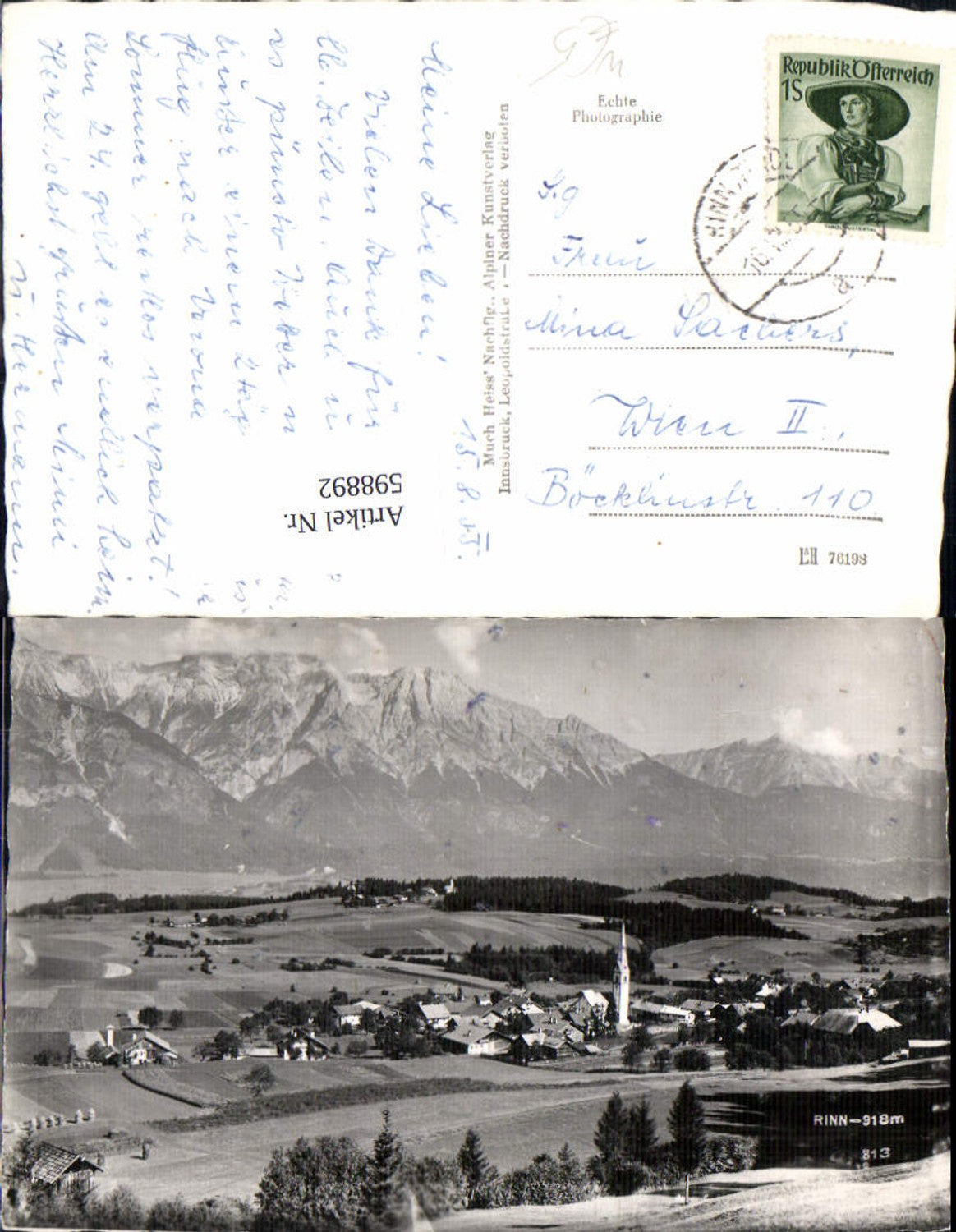 Alte Ansichtskarte – Old Postcard