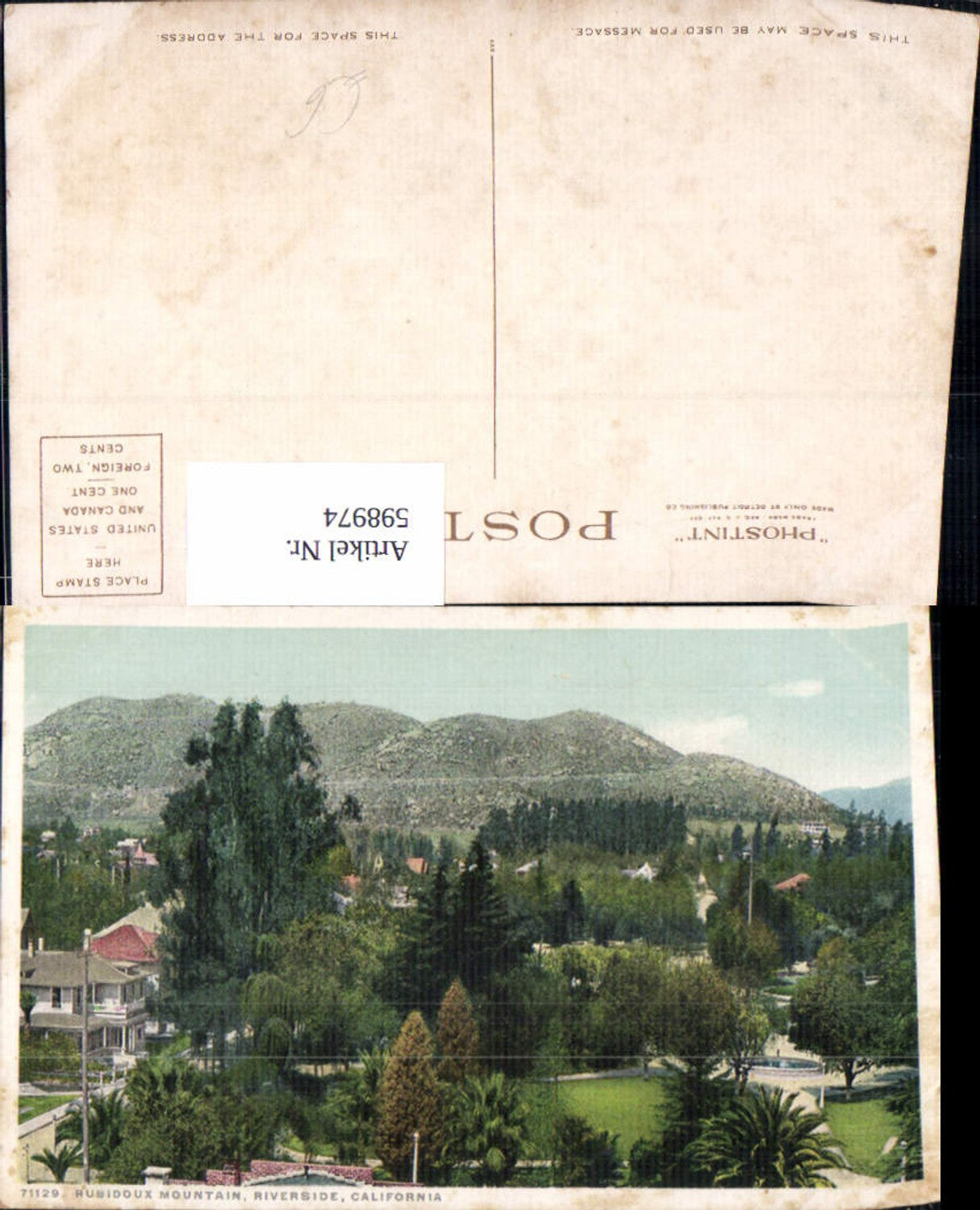 Alte Ansichtskarte – Old Postcard