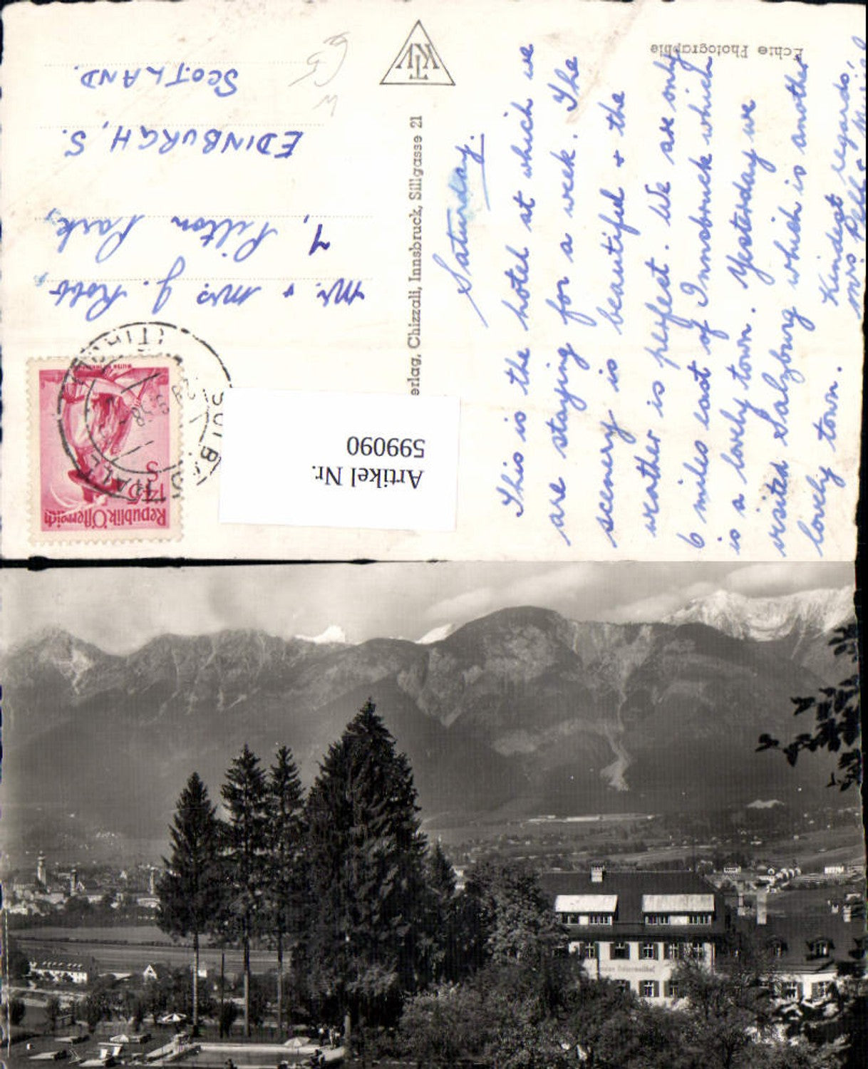 Alte Ansichtskarte – Old Postcard