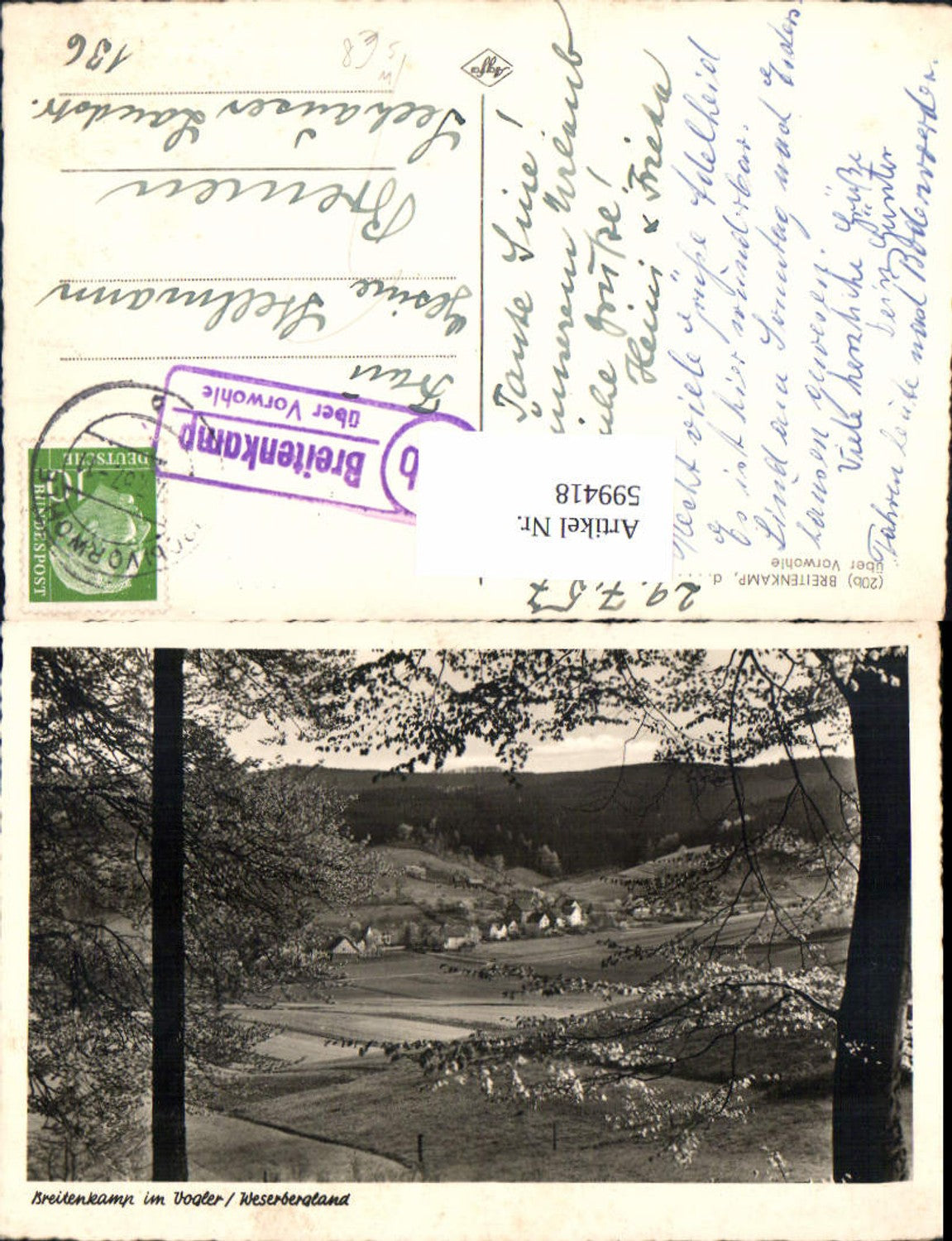 599418,Breitenkamp im Vogler Weserbergland Breitenkamp über Vorwohle