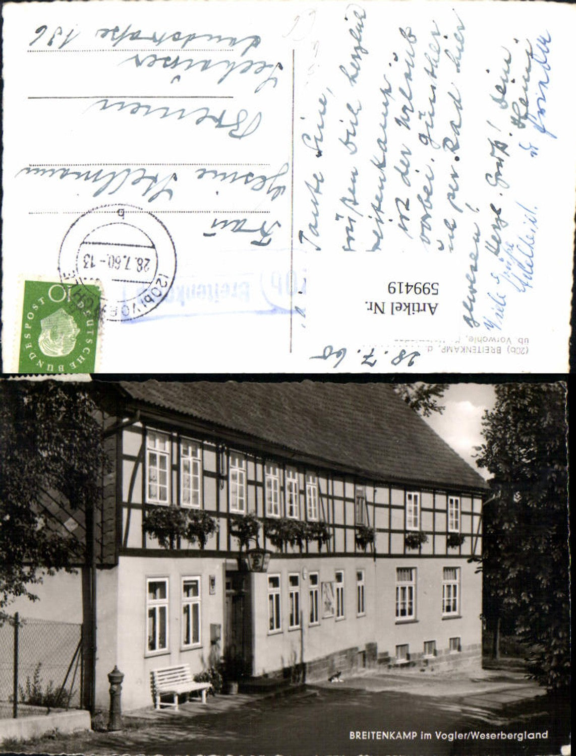 599419,Breitenkamp im Vogler Weserbergland Stempel Vorwohle