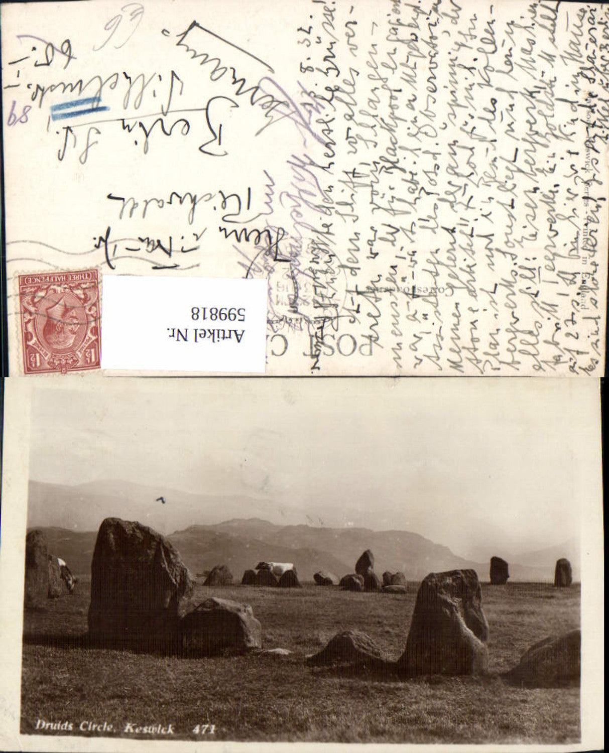 Alte Ansichtskarte – Old Postcard