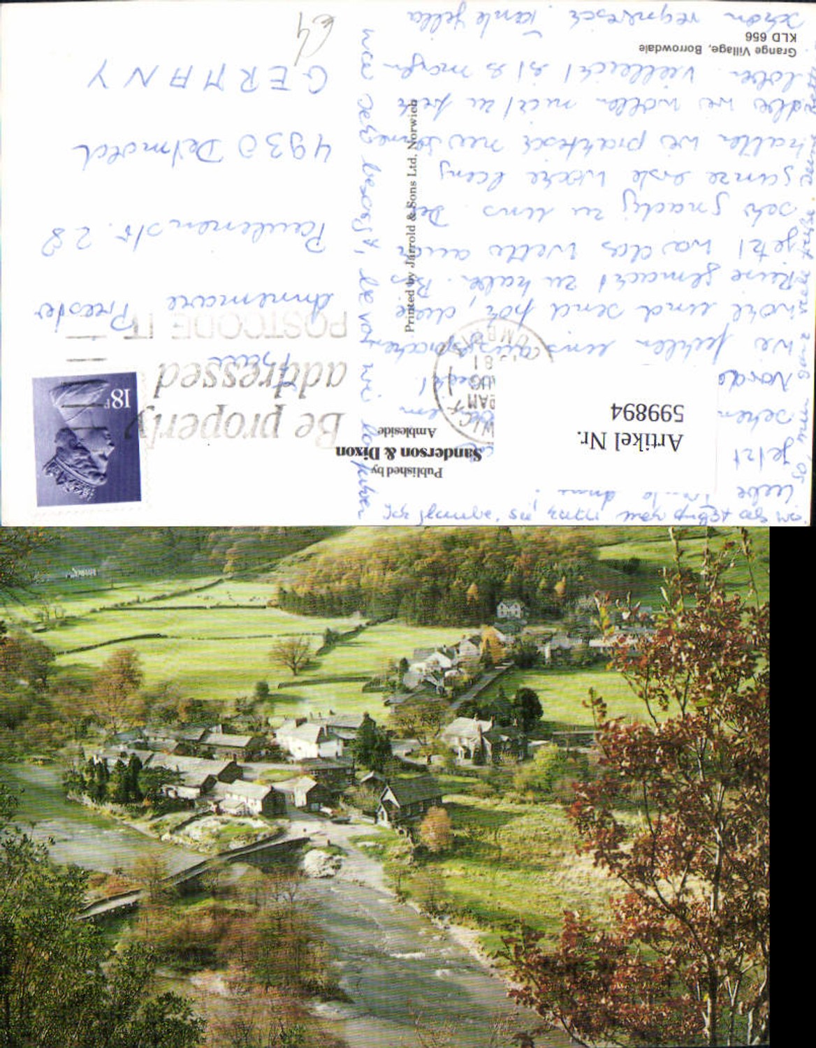 Alte Ansichtskarte – Old Postcard