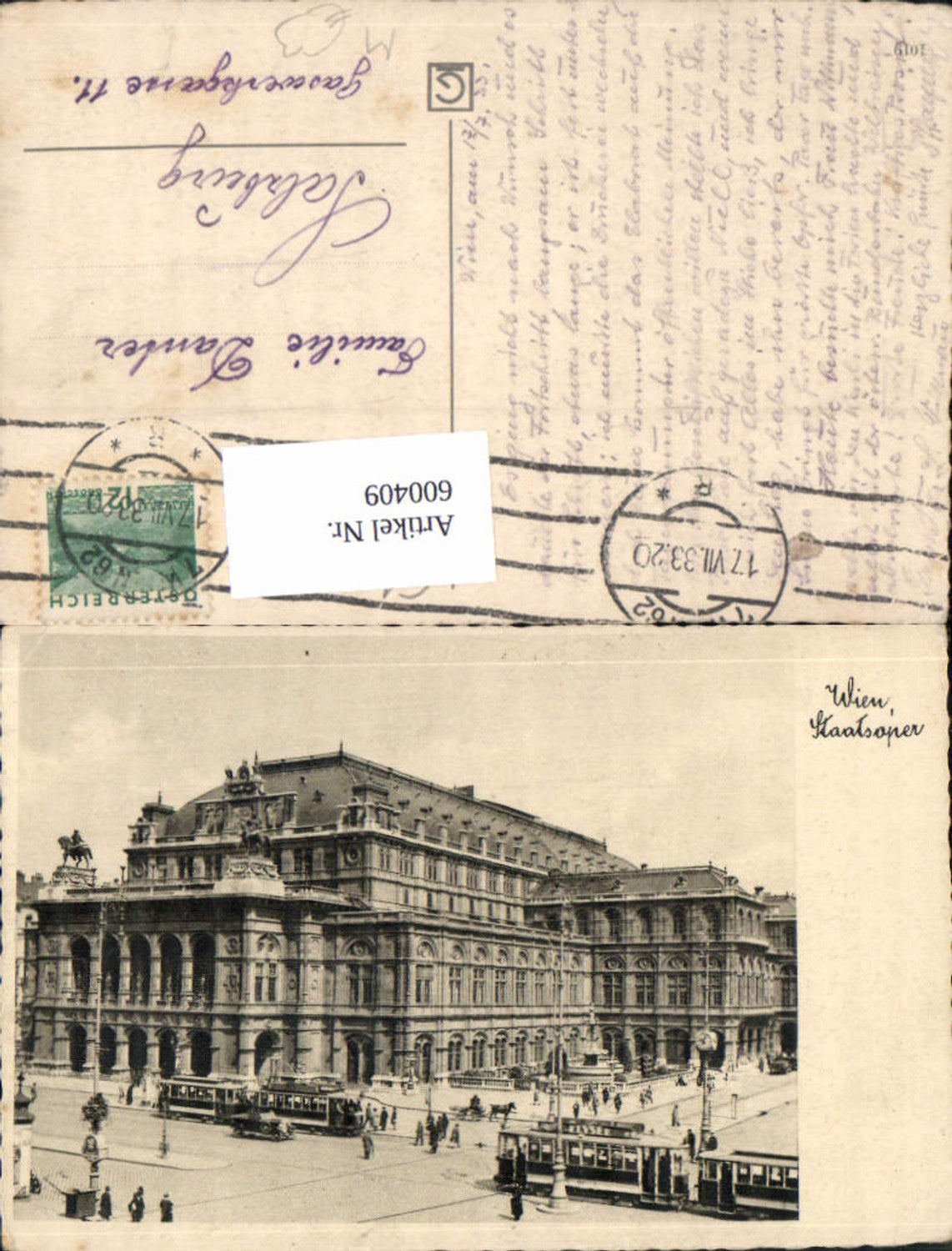 600409, Vienna State Opera, Tram