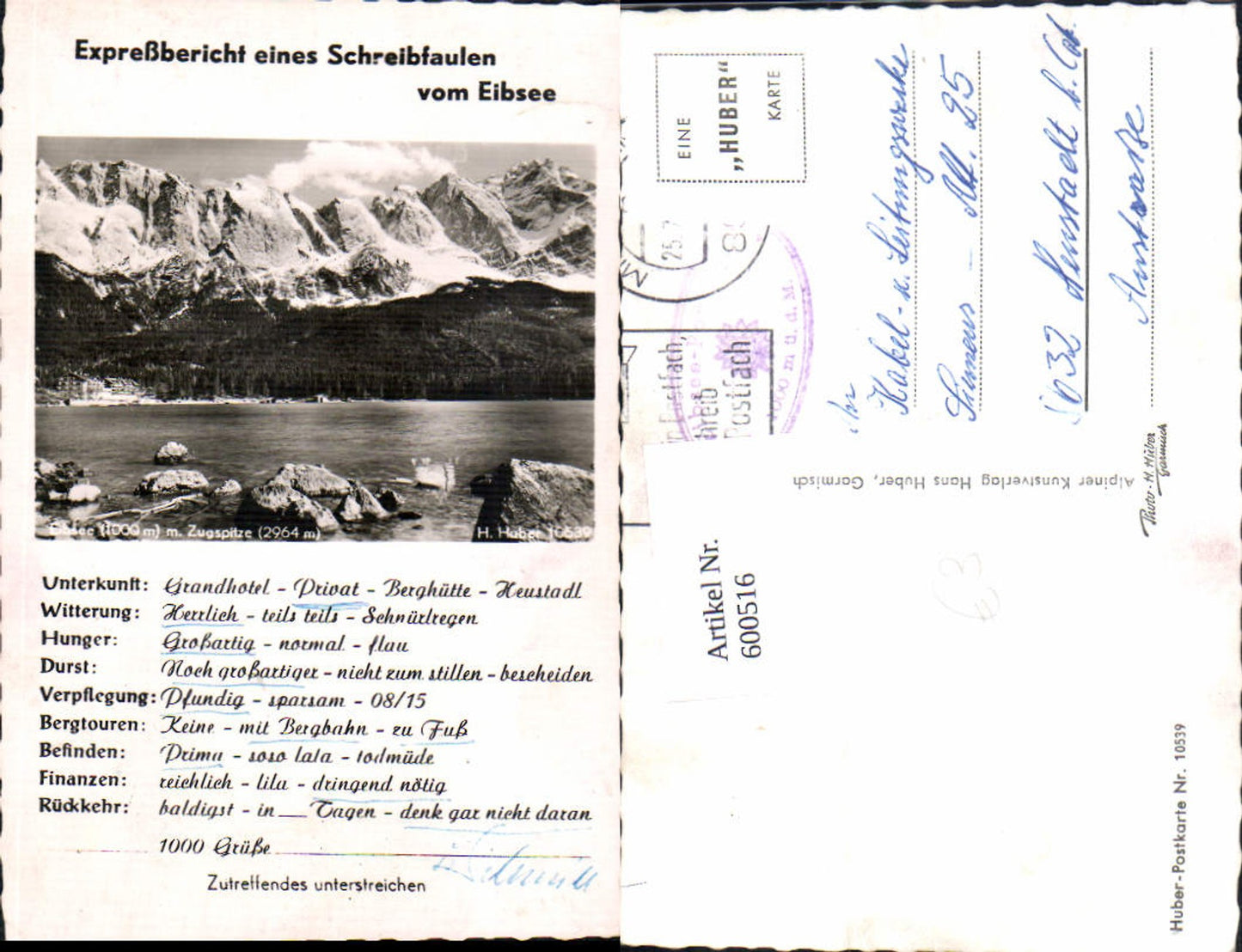 Alte Ansichtskarte – Old Postcard