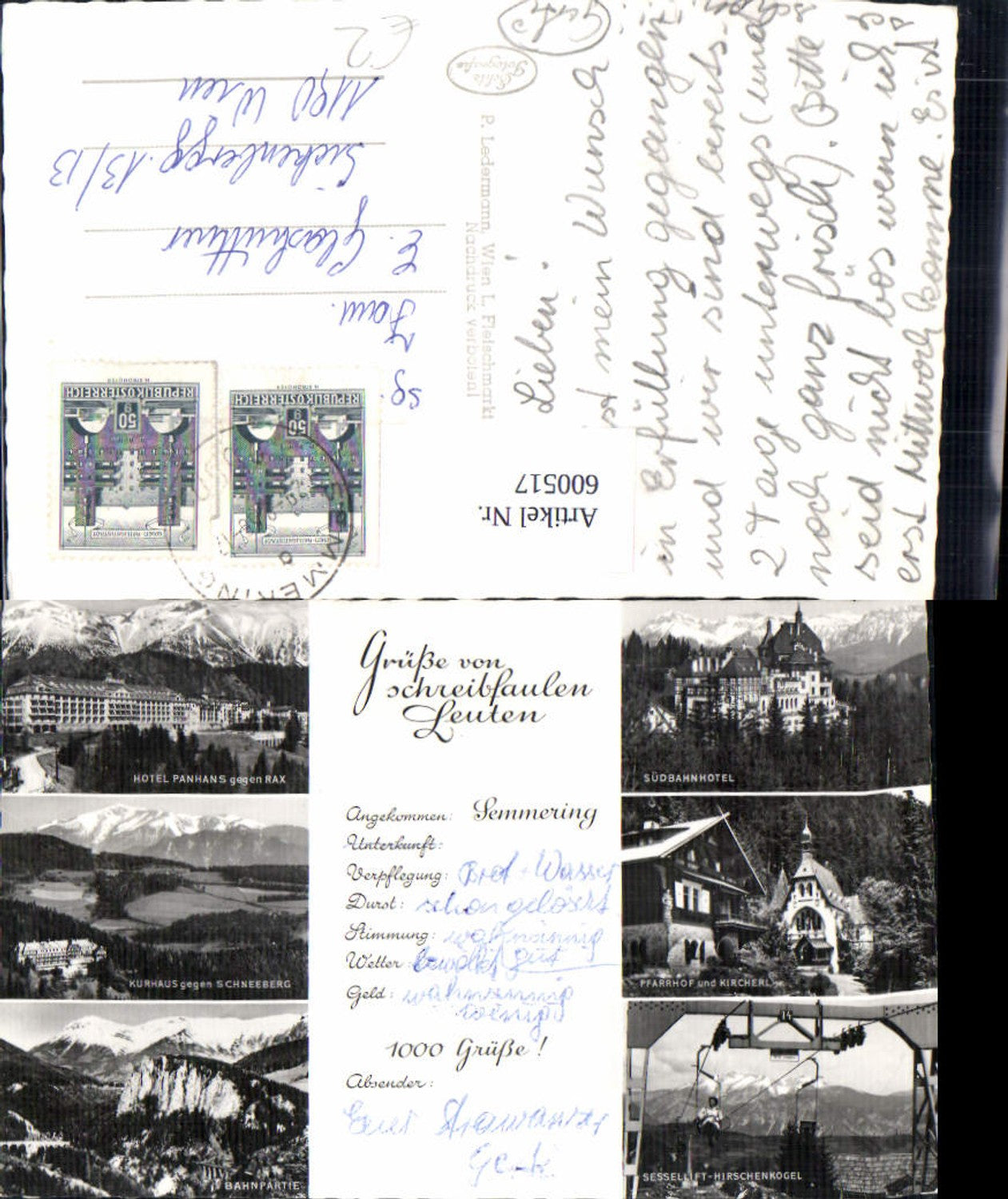Alte Ansichtskarte – Old Postcard