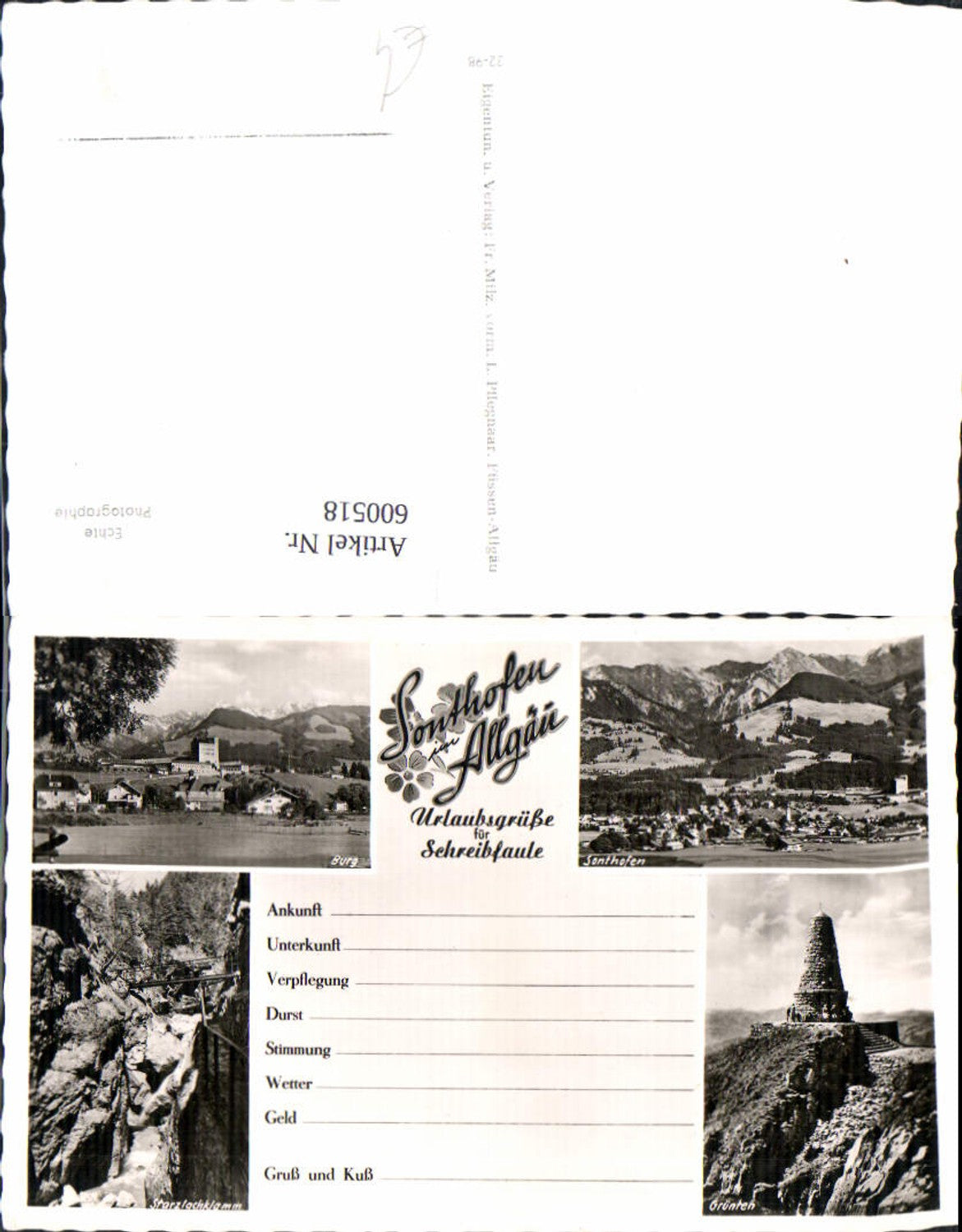 Alte Ansichtskarte – Old Postcard