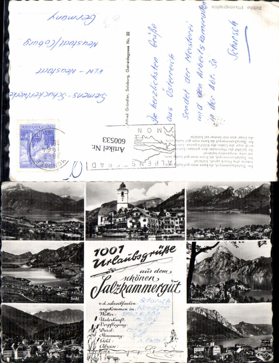 Alte Ansichtskarte – Old Postcard