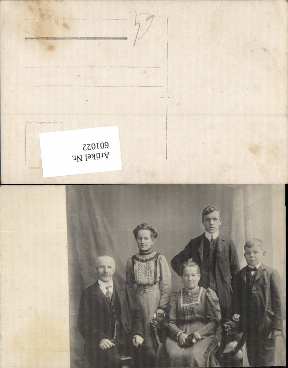 601022,Foto Ak Familie Portrait