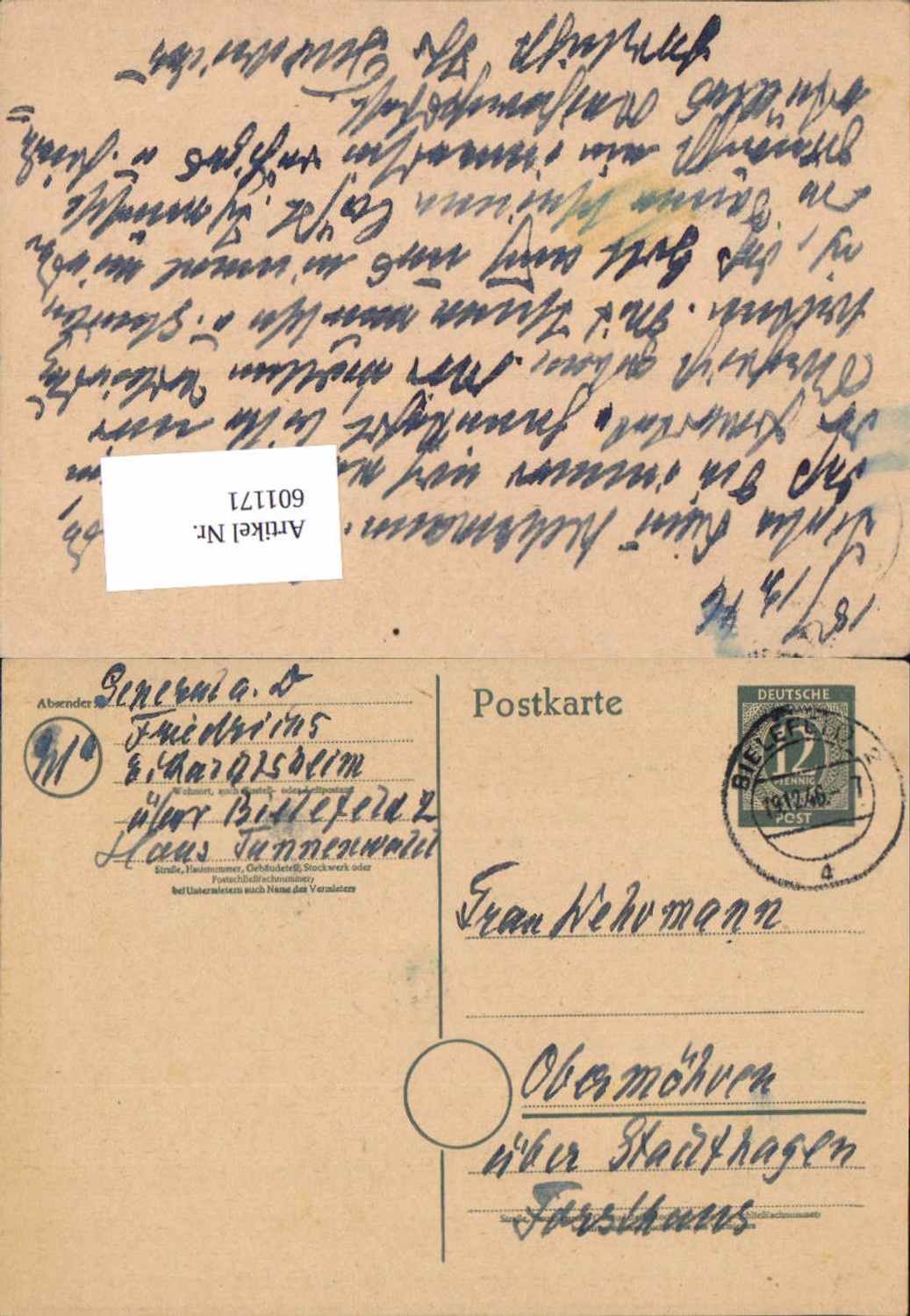 Alte Ansichtskarte – Old Postcard