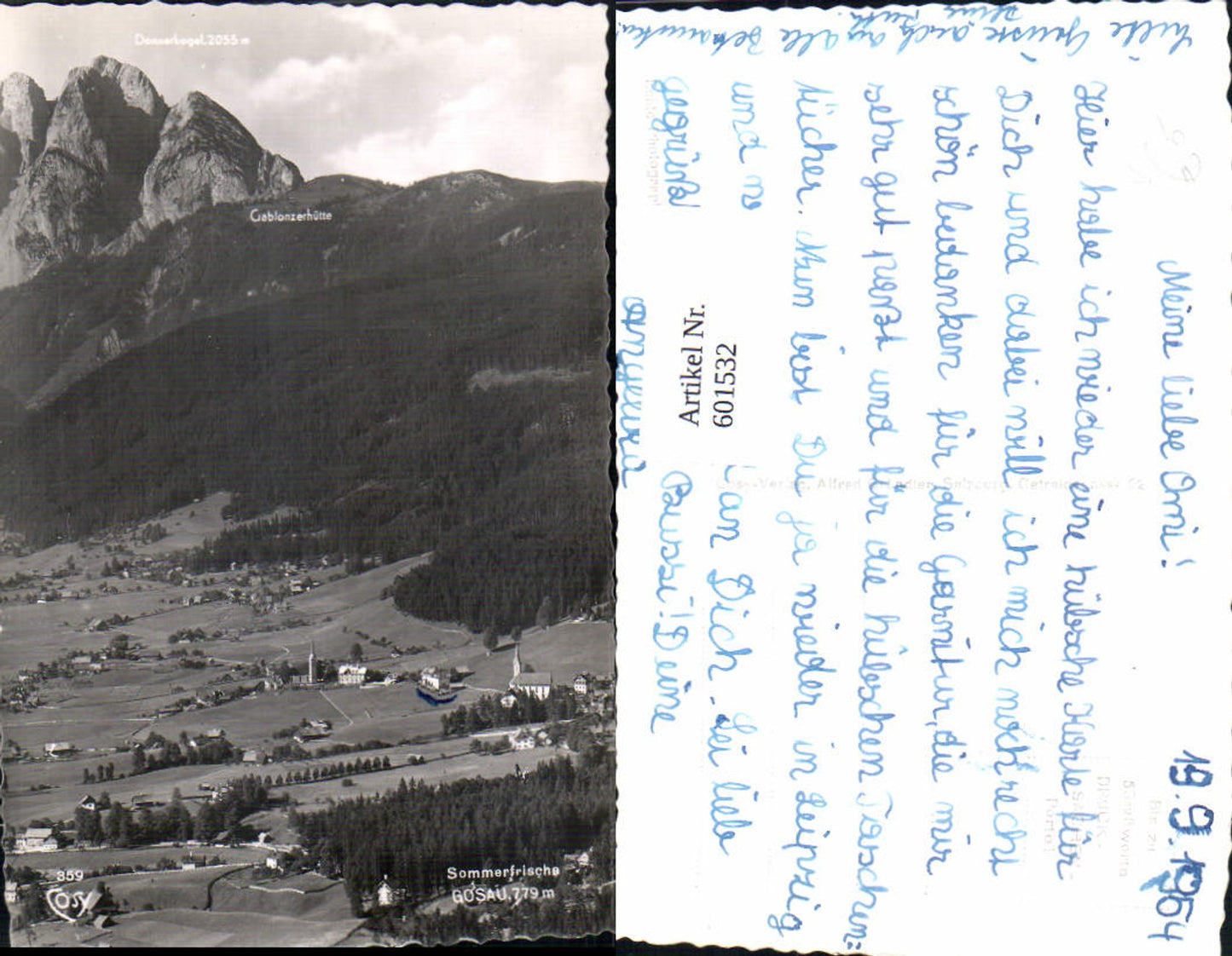 601532,Foto Ak Gosau Totale pub Cosy 359