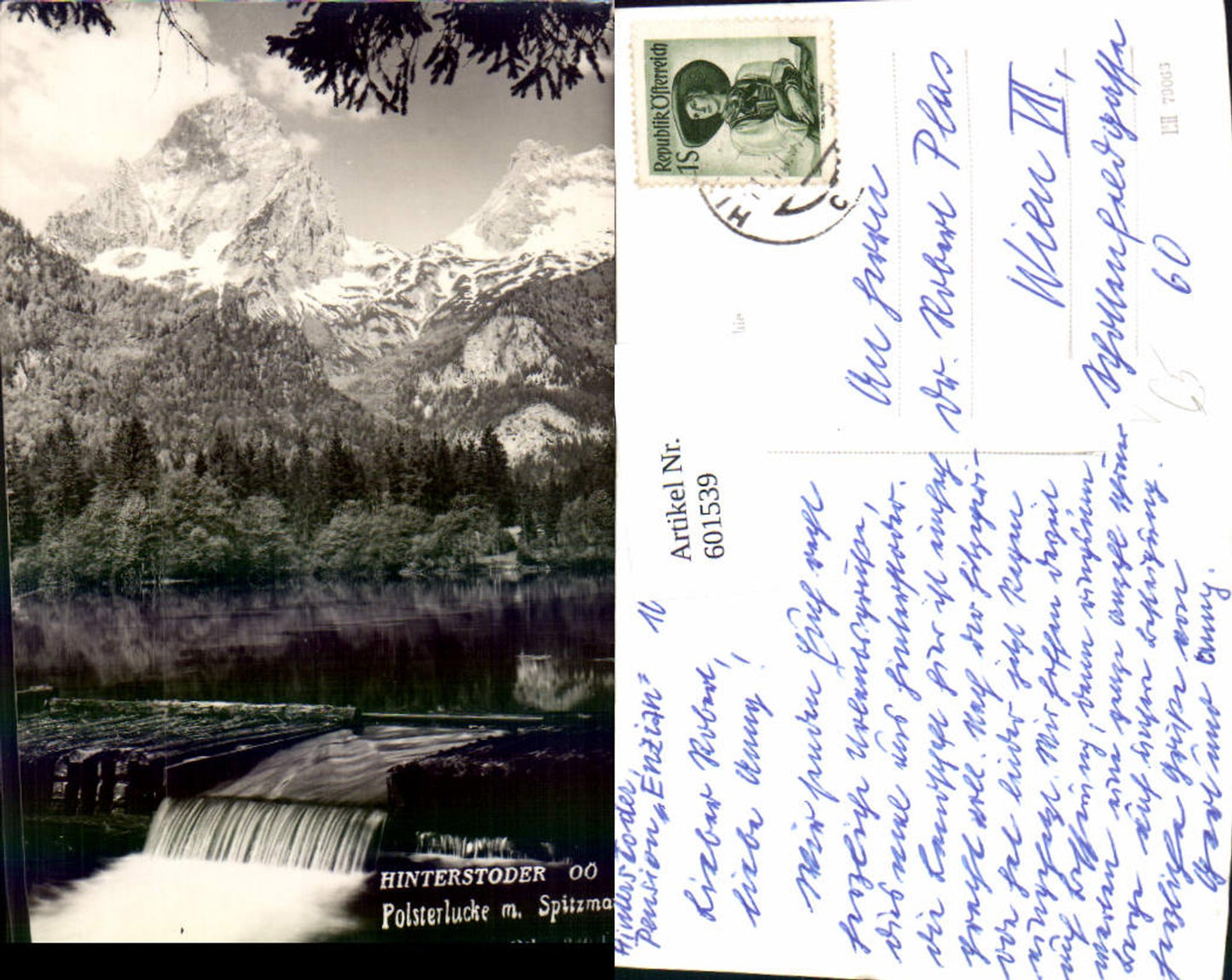 601539,Foto Ak Hinterstoder Polsterlucke m. Spitzmauer pub Foto Oth 2401