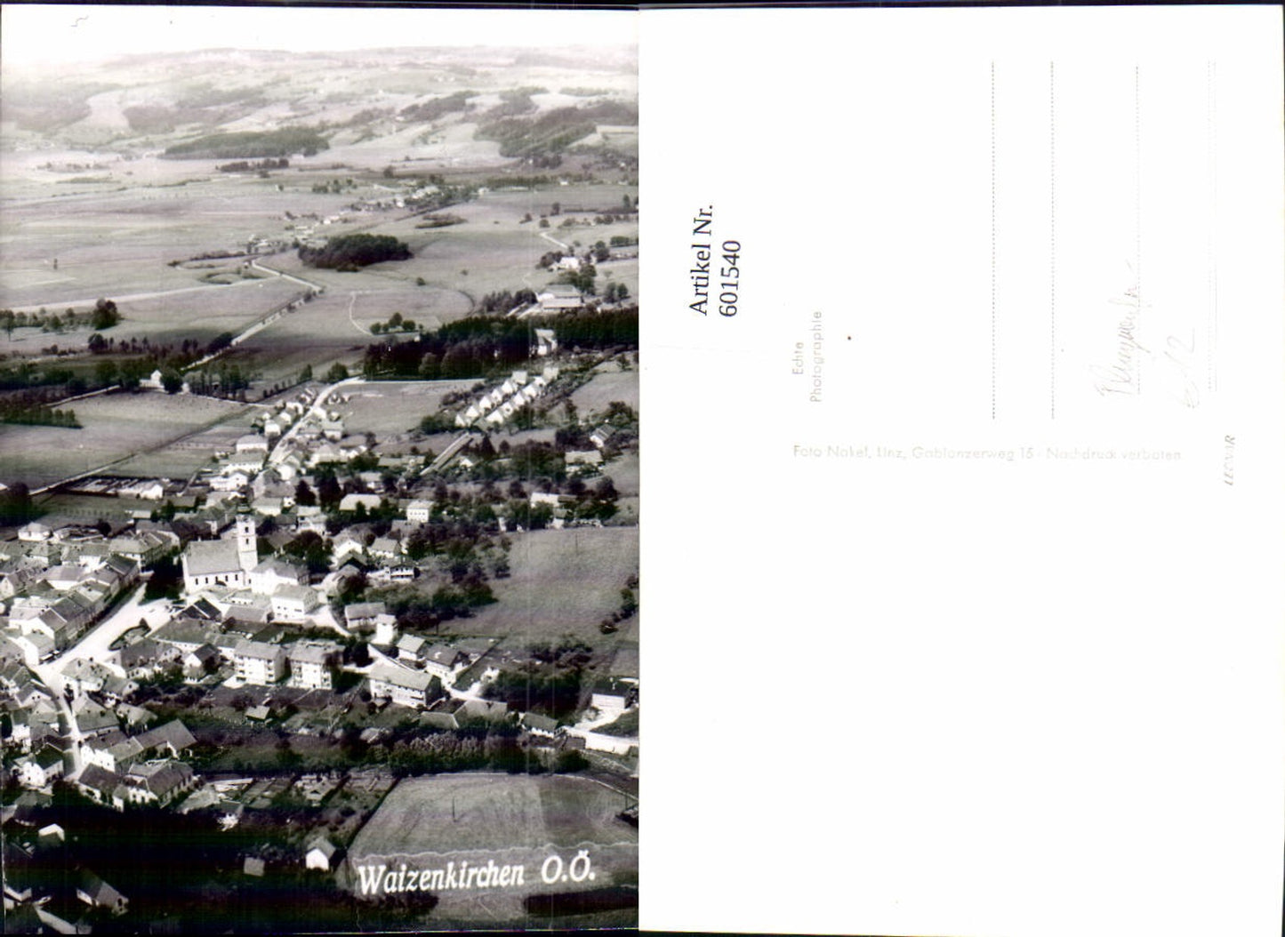 601540,Fliegeraufnahme Waizenkirchen Totale