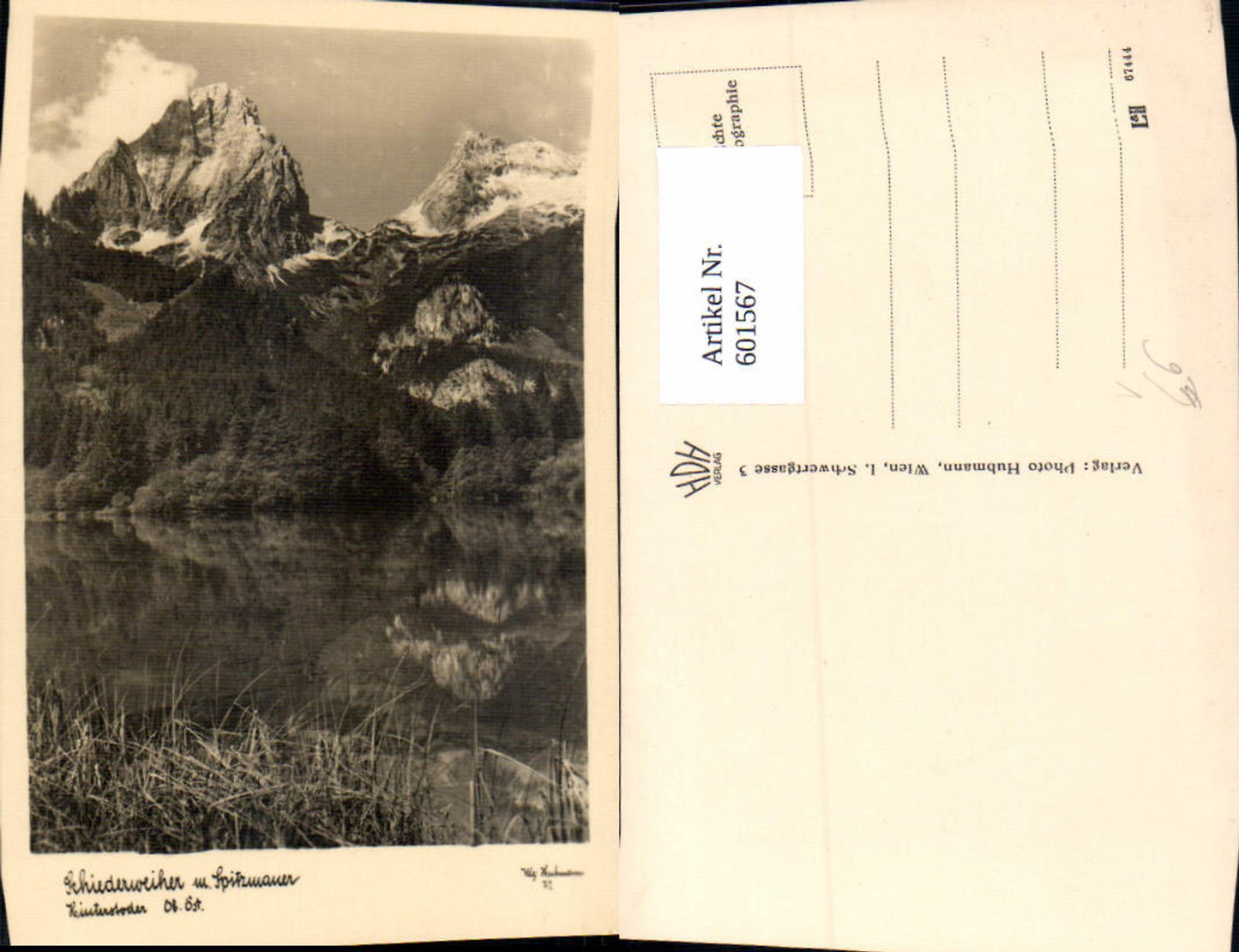 601567,Foto Ak Schiederweiher u. Spitzmauer Hinterstoder pub Hubmann 72