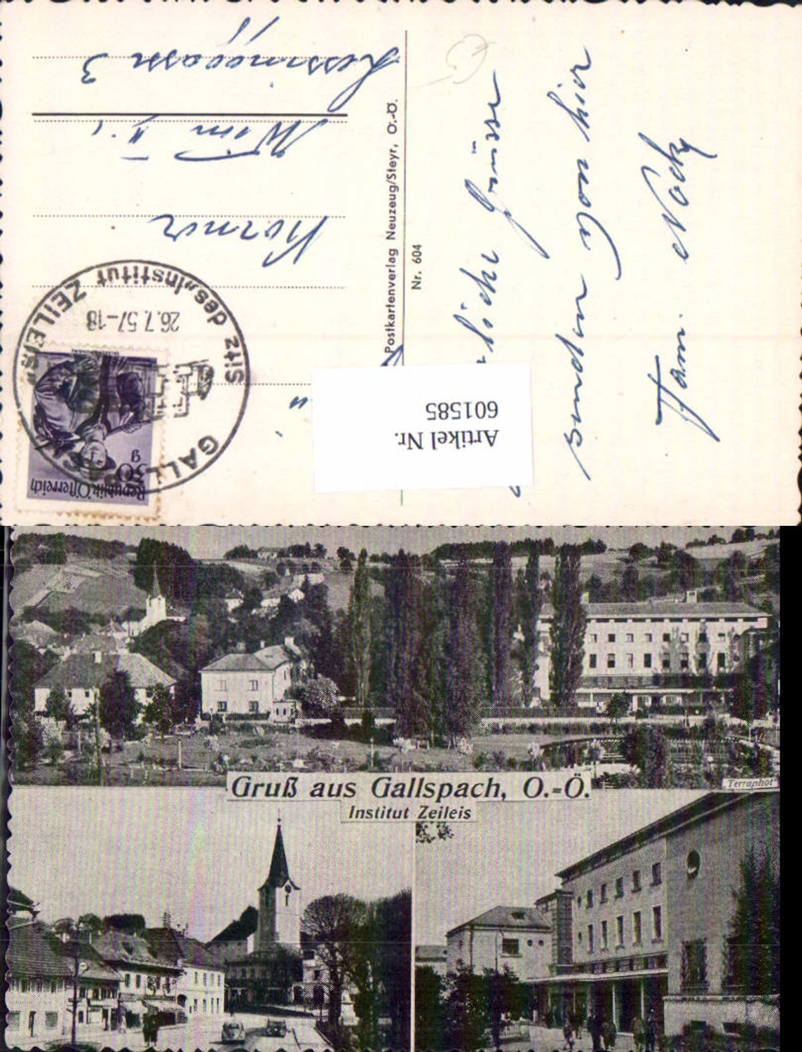 601585,Mehrbild Ak Gallspach Institut Zeileis