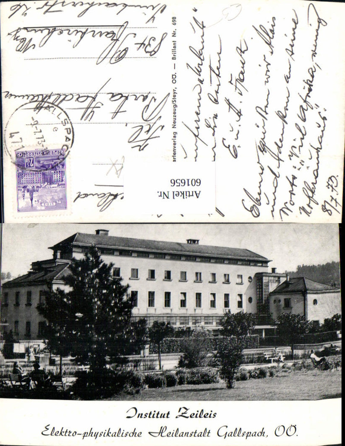 601656,Foto Ak Gallspach Institut Zeileis Kur