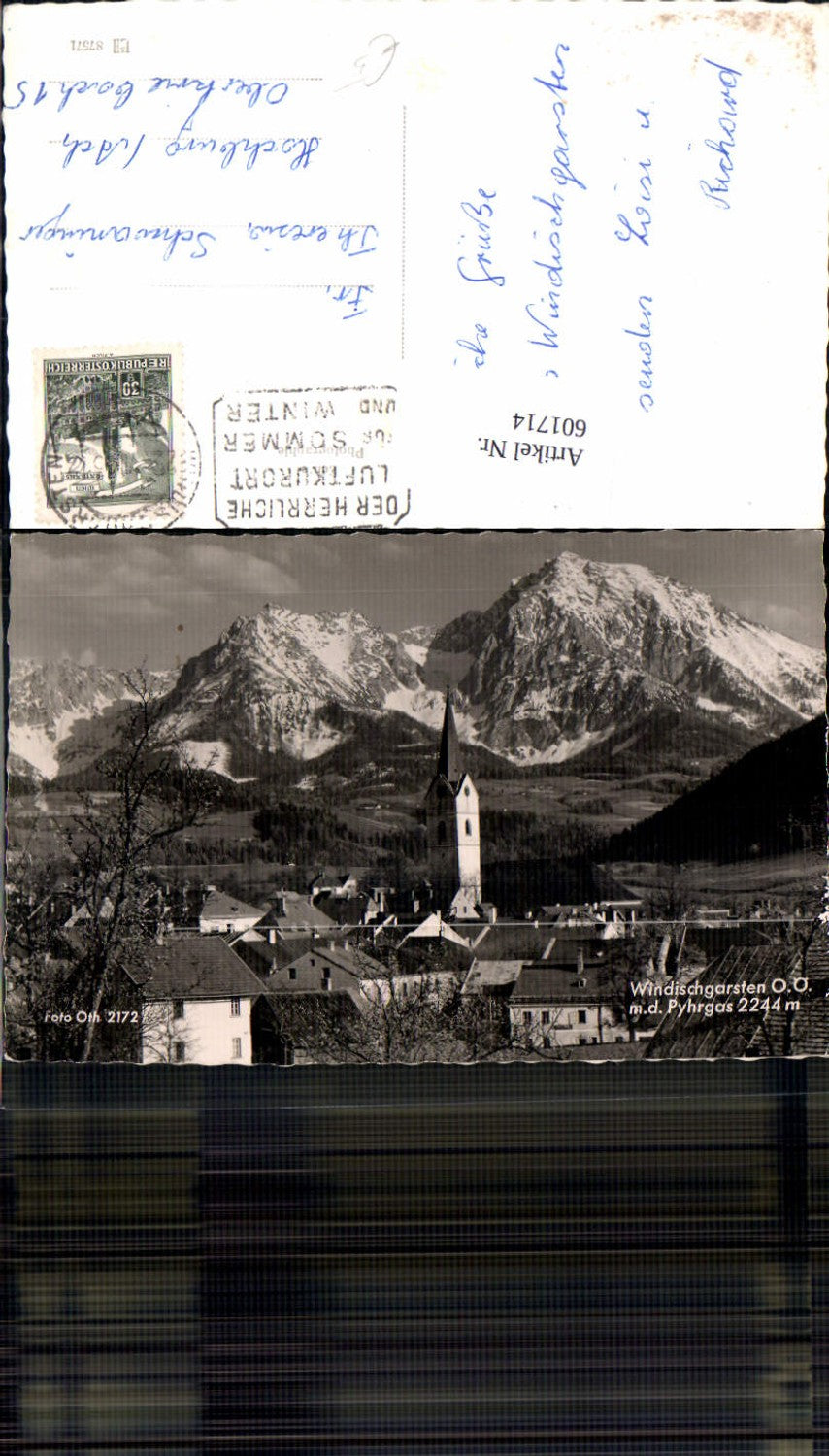 601714,Foto Ak Windischgarsten m. d. Pyhrgas pub Foto Oth 2172