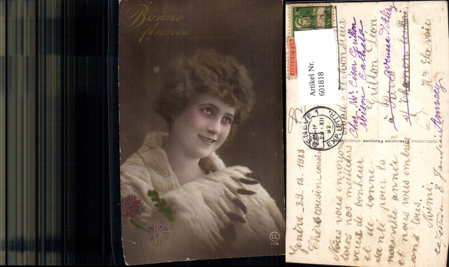 601818,Frau Portrait Pelz Pelzmode