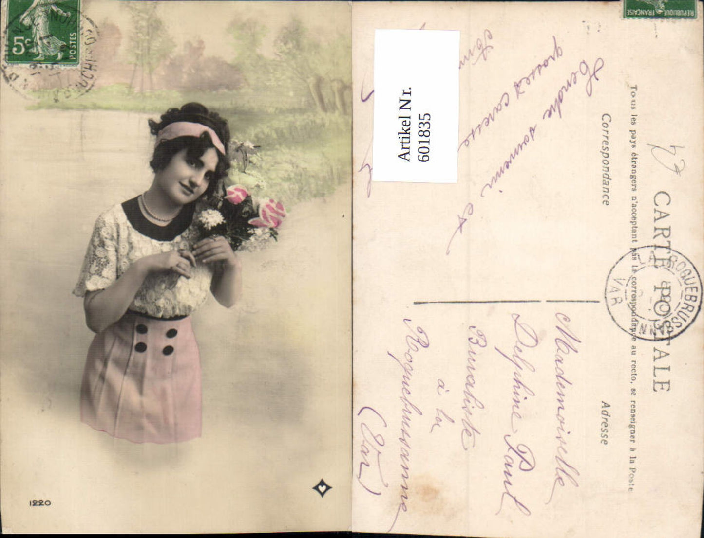 601835,Frau Haarband Blumen