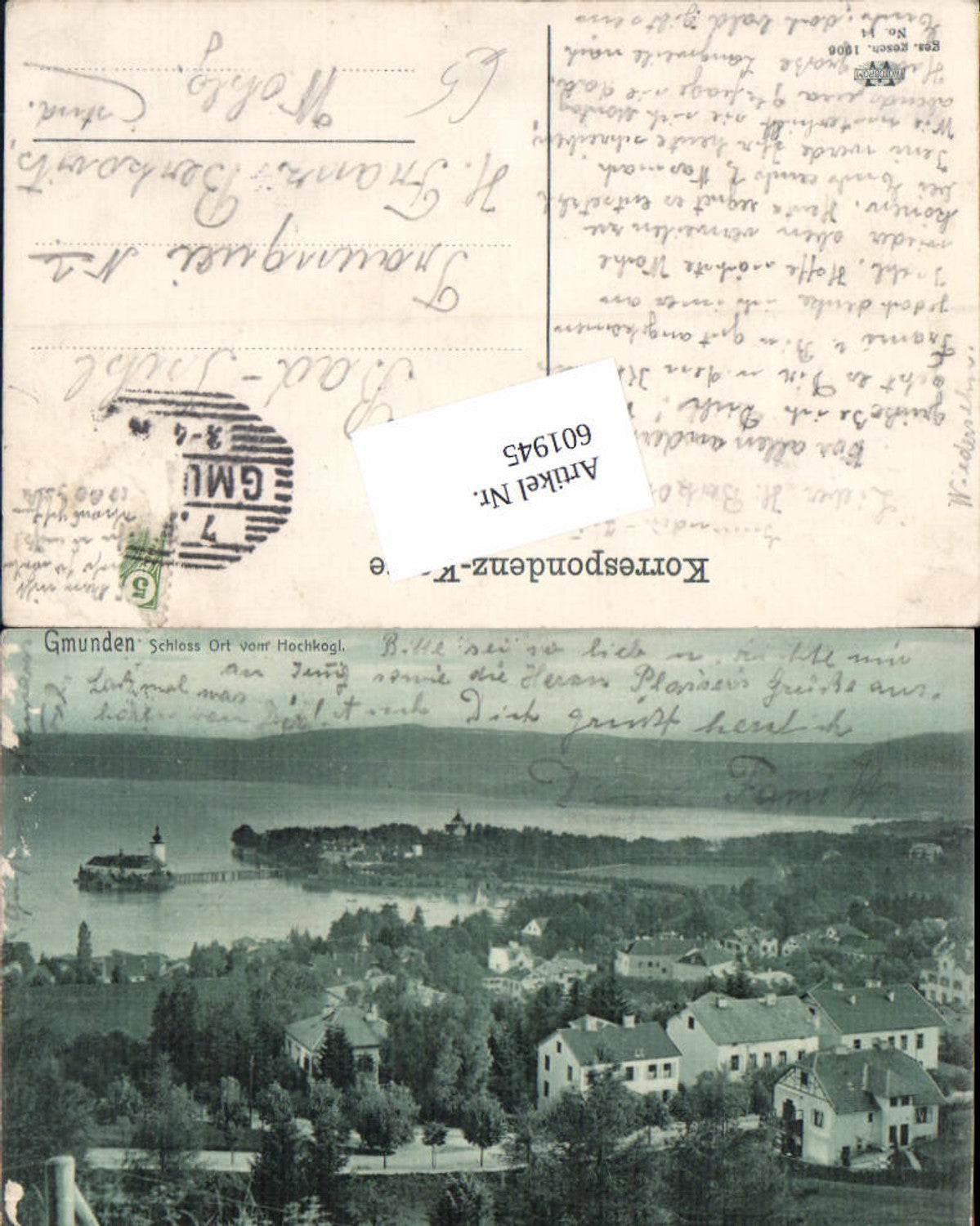 601945,Gmunden am Traunsee Schloss Ort Orth v. Hochkogl