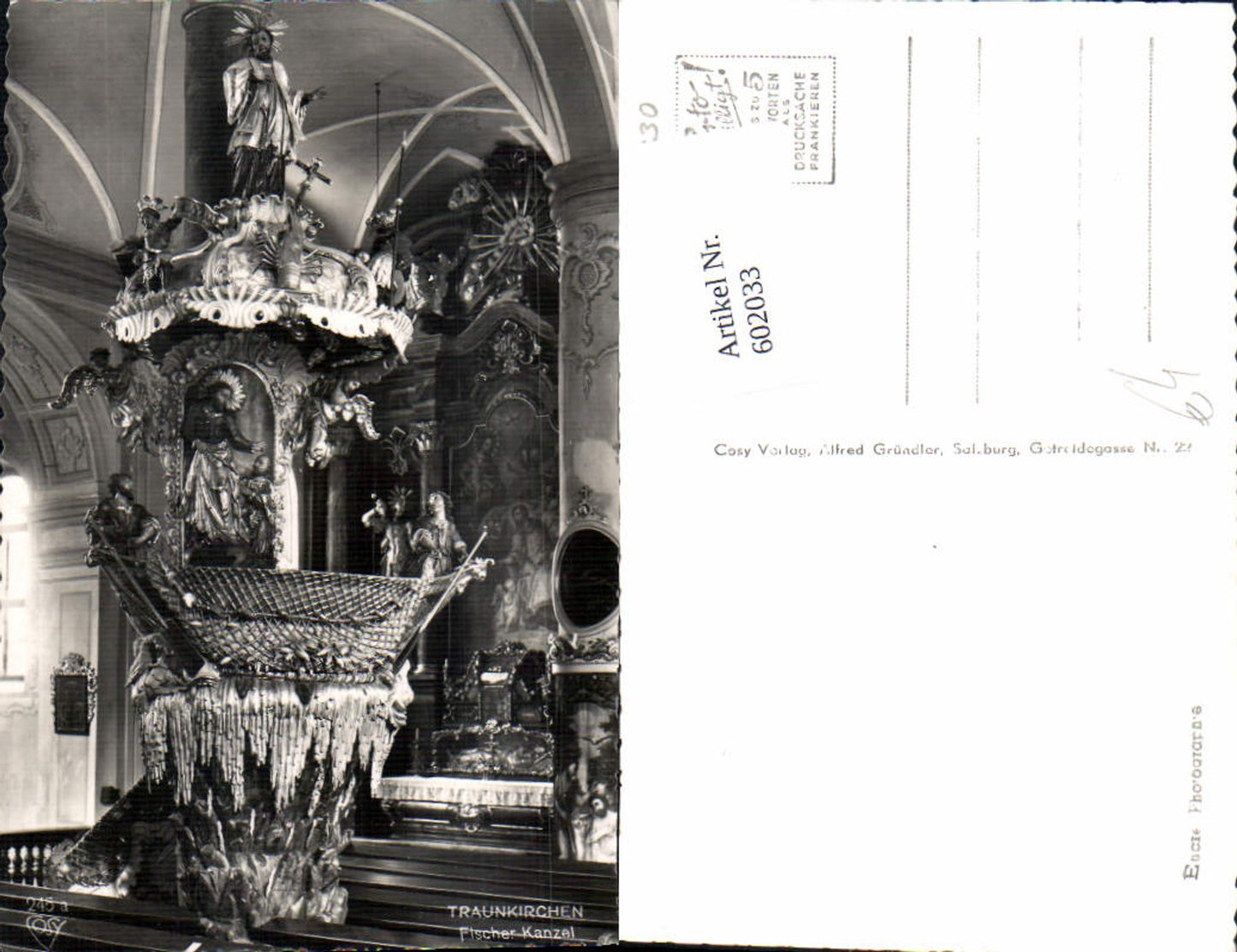 602033,Traunkirchen Fischer Kanzel Kirche pub Cosy 245 a