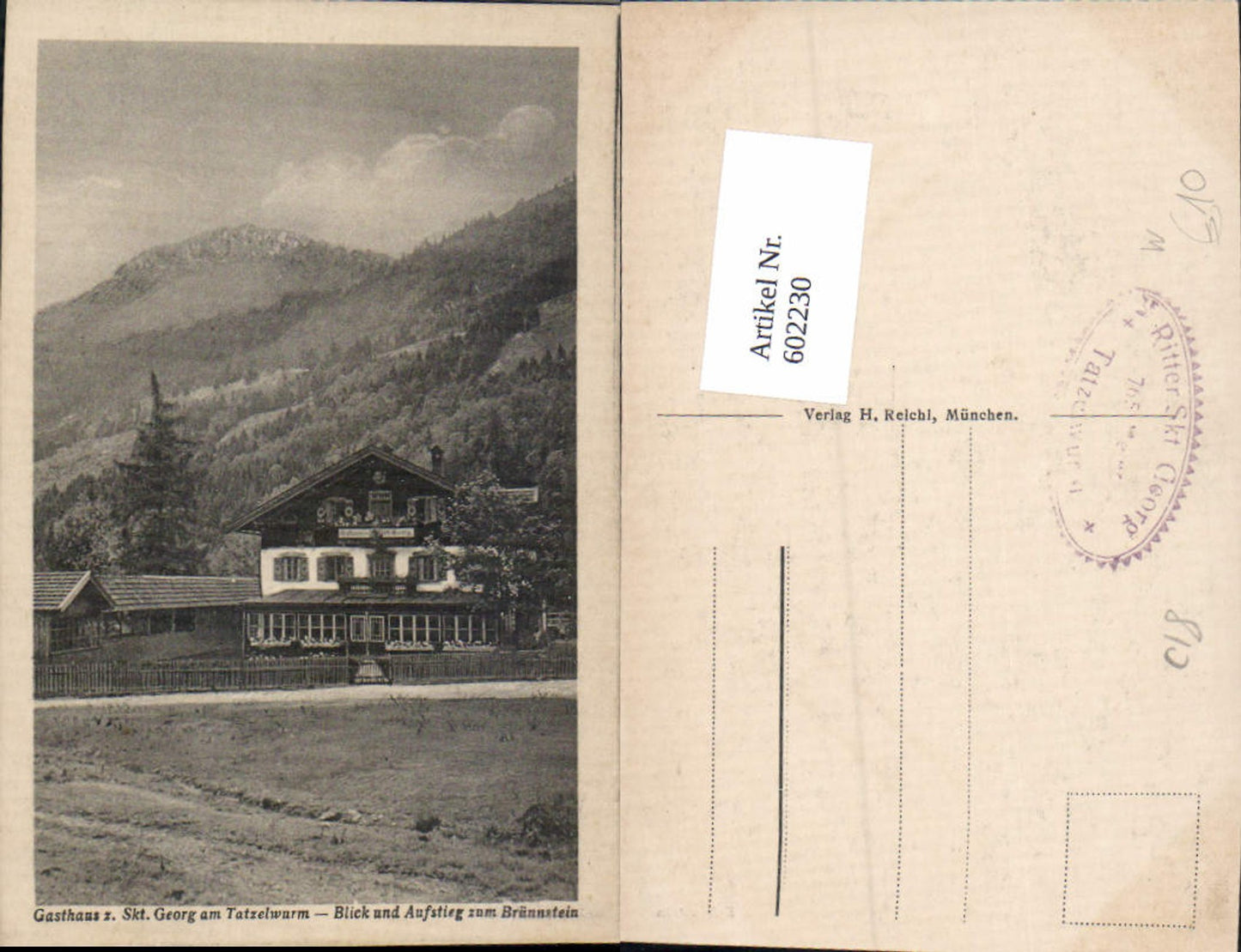 602230,Oberaudorf St. Georg am Tatzelwurm Gasthaus Brünnstein