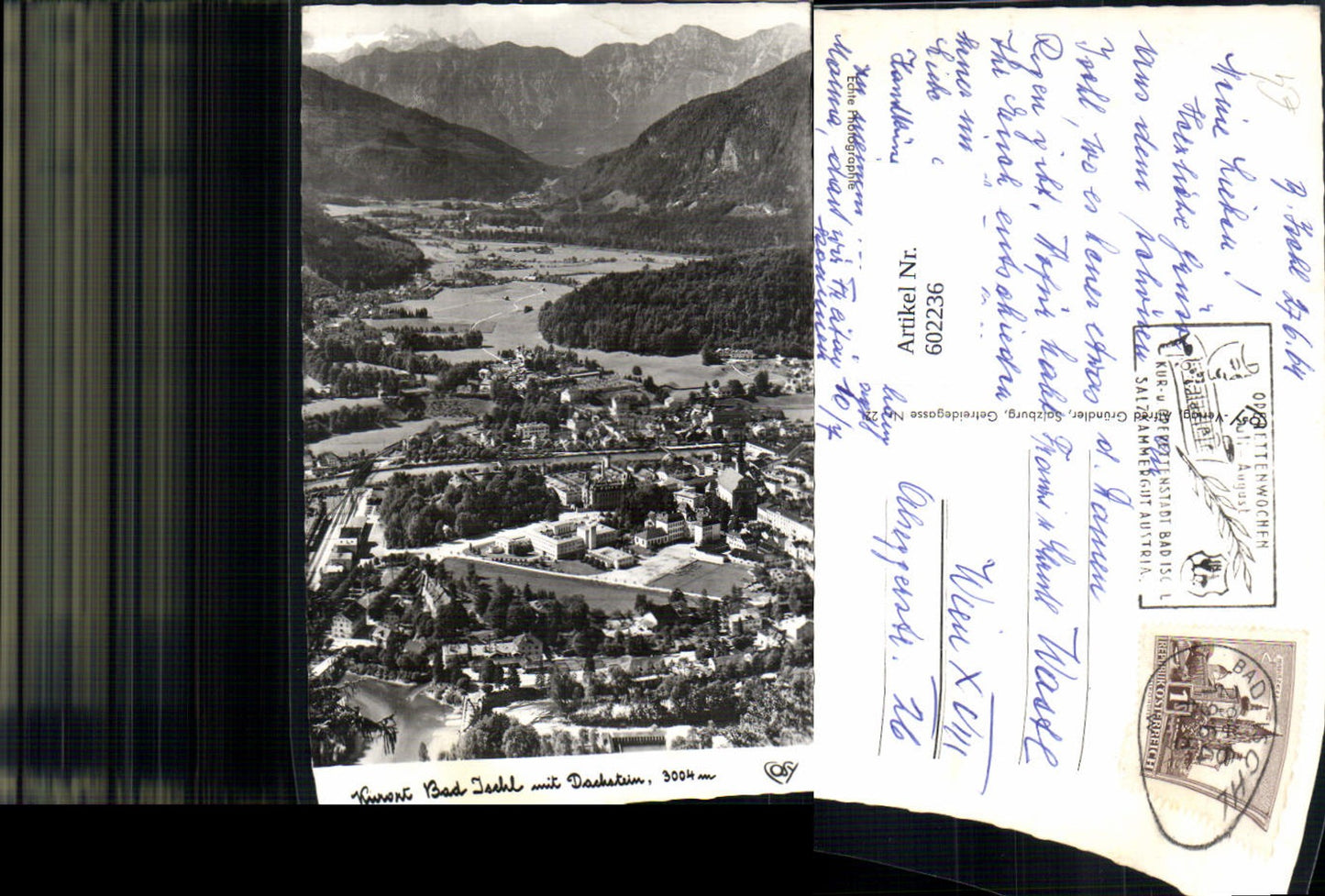 602236,Foto Ak Bad Ischl m. Dachstein pub Cosy