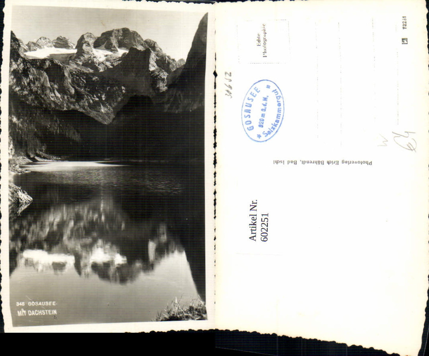602251,Foto Ak Gosausee m. Dachstein Gosau