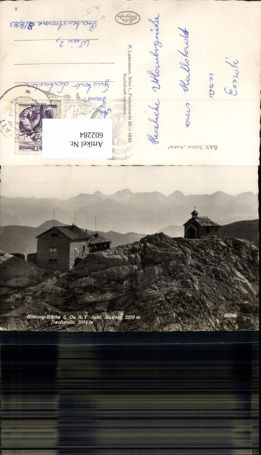 602284,Foto Ak Simonyhütte Dachstein Hallstatt