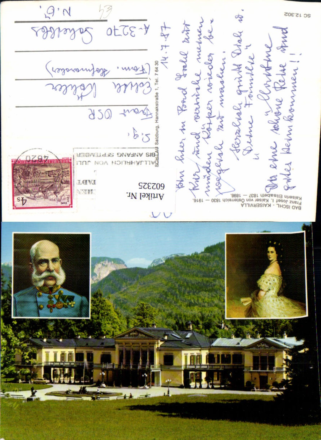 602325,Mehrbild Ak Bad Ischl Kaiservilla Kaiser Franz Joseph u. Kaiserin Elisabeth Sisi Adel Monarchie