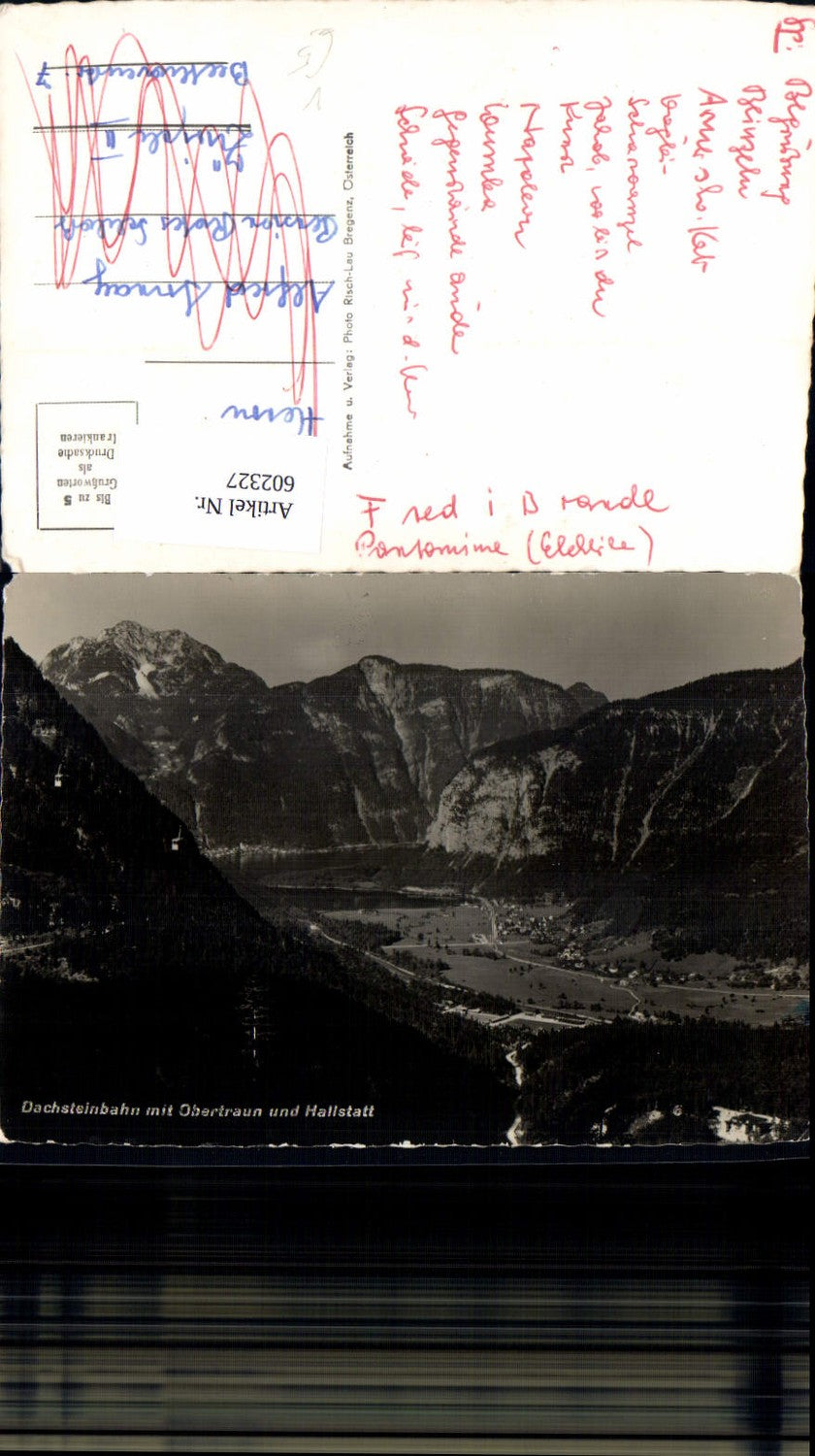 602327,Dachsteinbahn m. Obertraun u. Hallstatt pub Risch-Lau