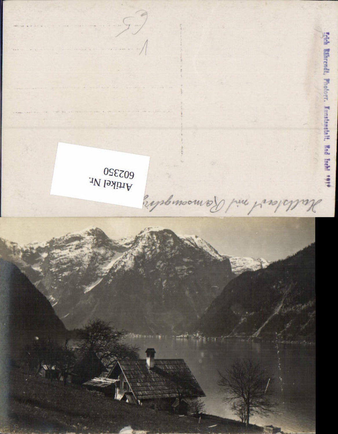 602350,Foto Ak Hallstatt m. Ramsaugebirge pub Erich Bährendt