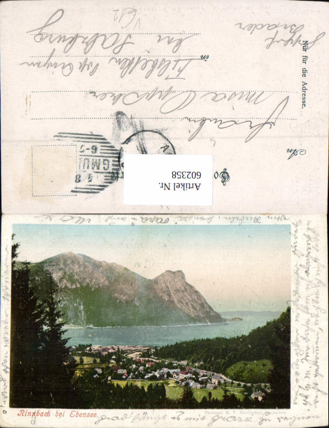 602358,Rinnbach b. Ebensee pub H. V. Haslacher