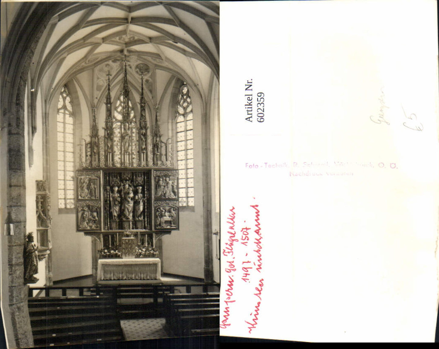 602359,Foto Ak Gampern Gotischer Flügelaltar Kirche Altar