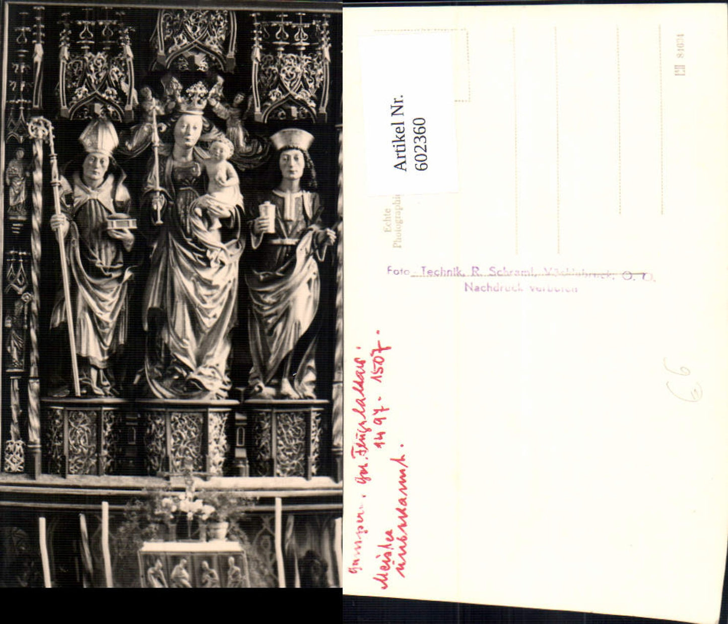 602360,Foto Ak Gampern Gotischer Flügelaltar Kirche Altar
