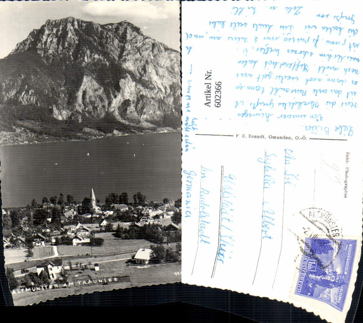 602366,Foto Ak Altmünster a. Traunsee