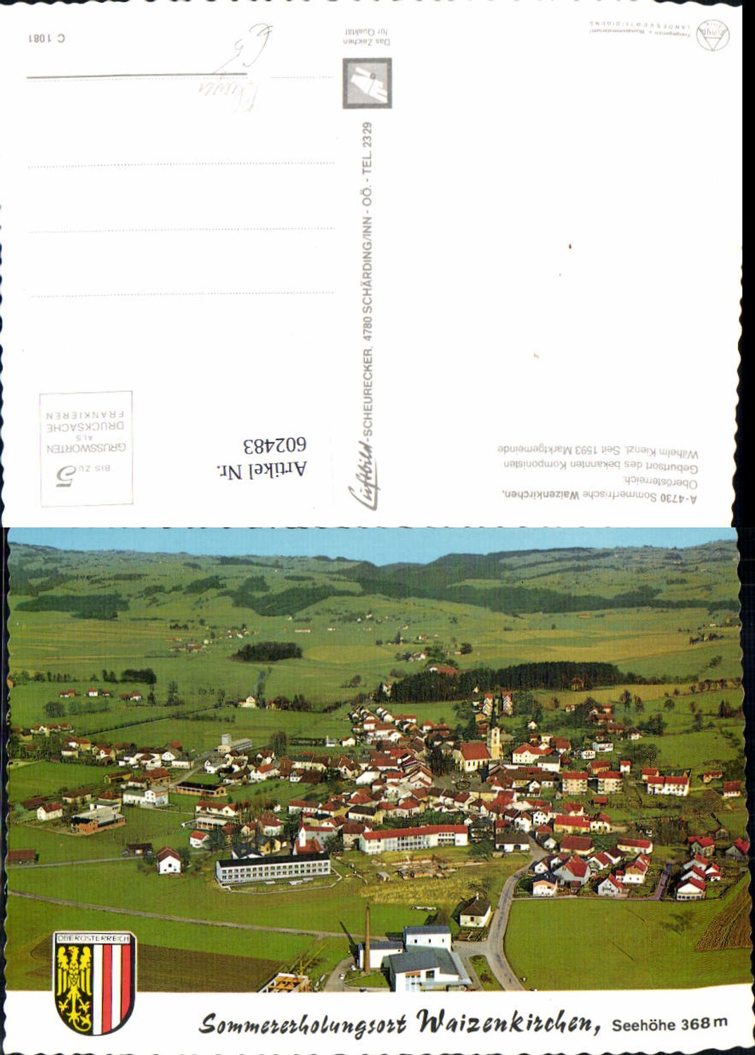 602483,Fliegeraufnahme Waizenkirchen