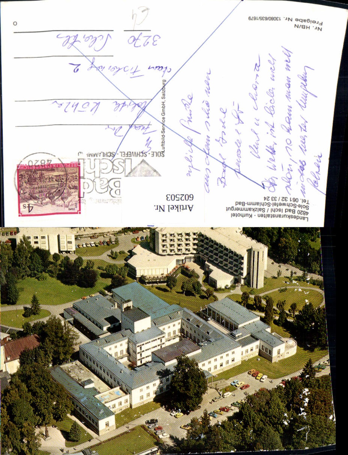 602503,Luftbild Bad Ischl Sole-Schwefel-Schlamm-Bad Kurhotel