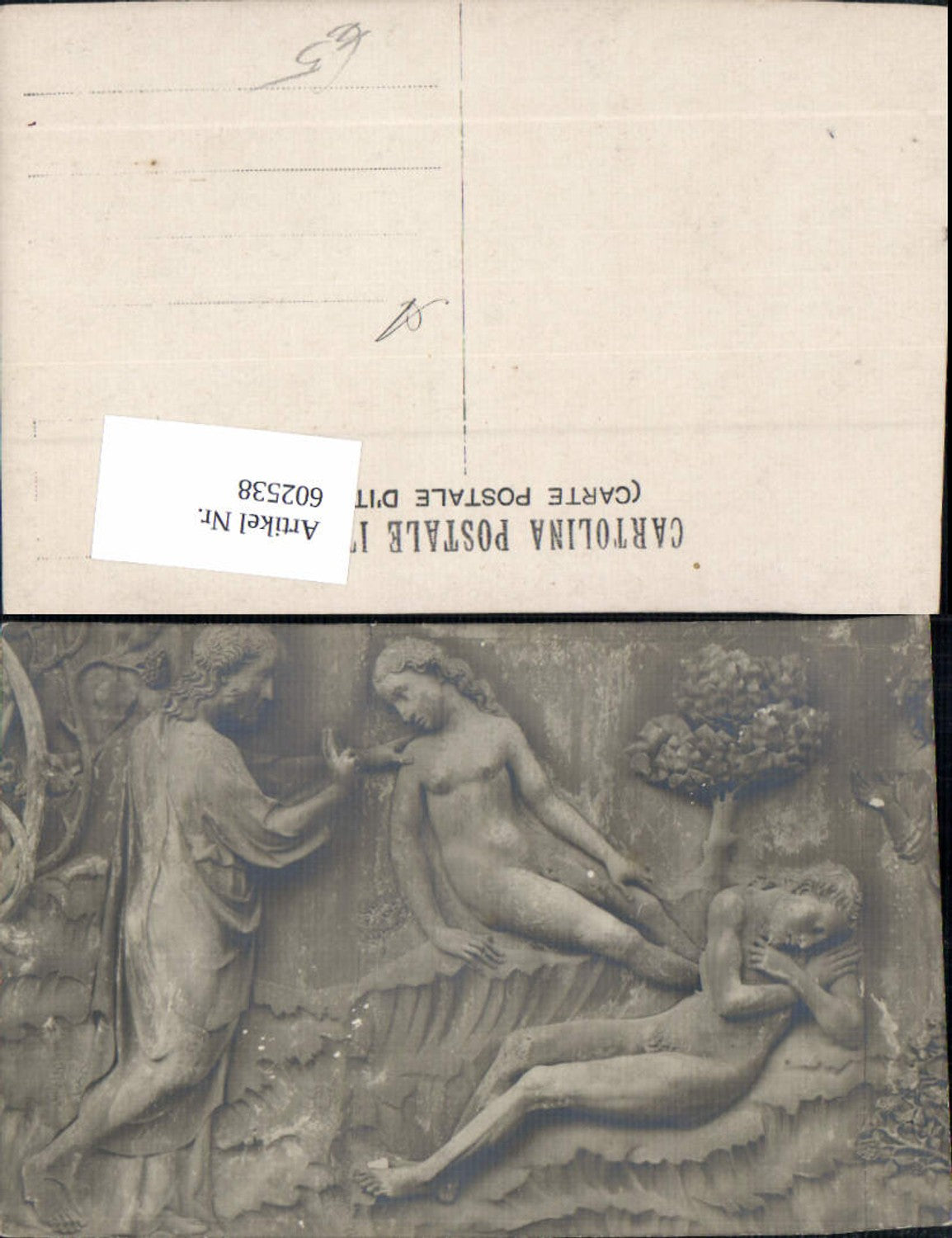 602538,Plastik Relief Akt Frauen u. Mann