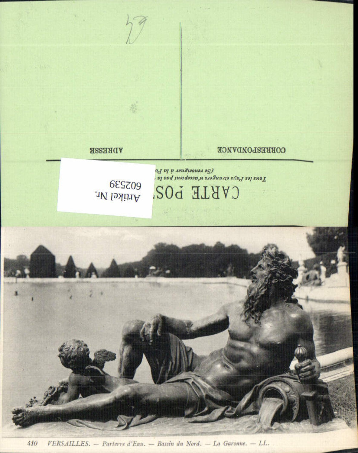 602539,Versailles Parterre d Eau Bassin du Nord La Garonne Figur Brunnen