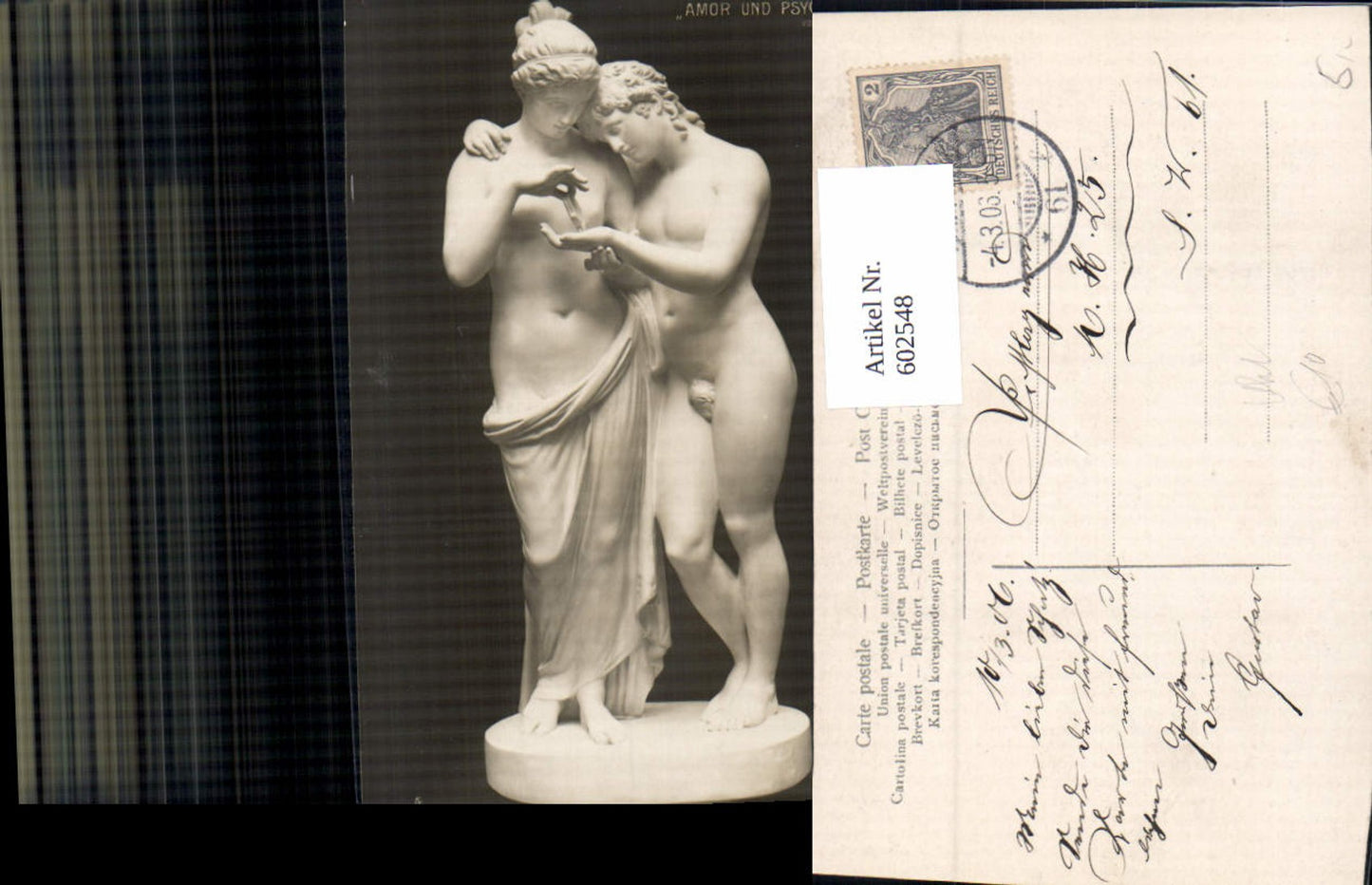 602548,Skulptur Amor u. Psyche von Canova Akt