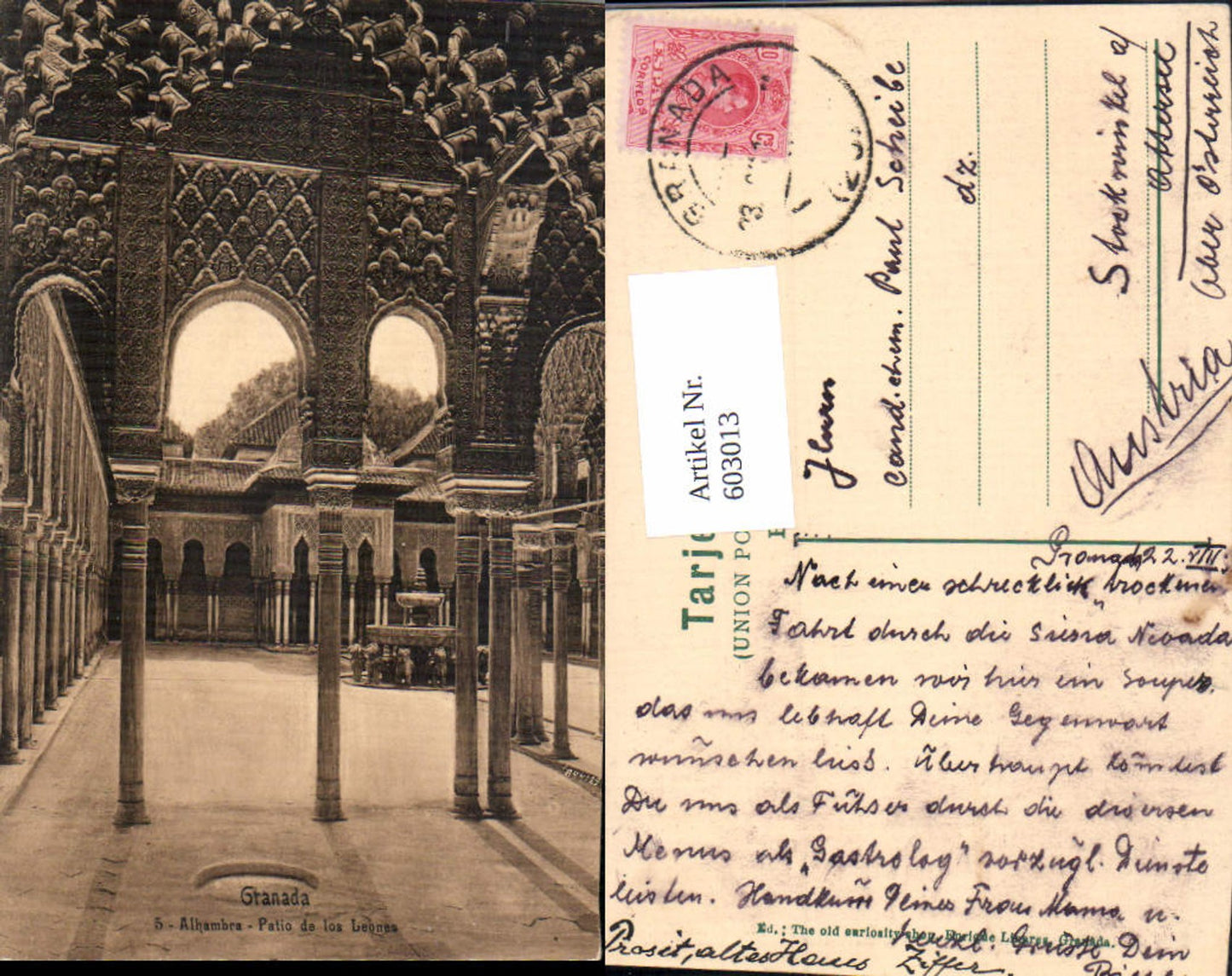 Alte Ansichtskarte – Old Postcard