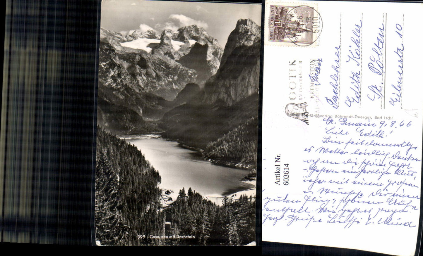 603614,Foto Ak Gosausee m. Dachstein Gosau