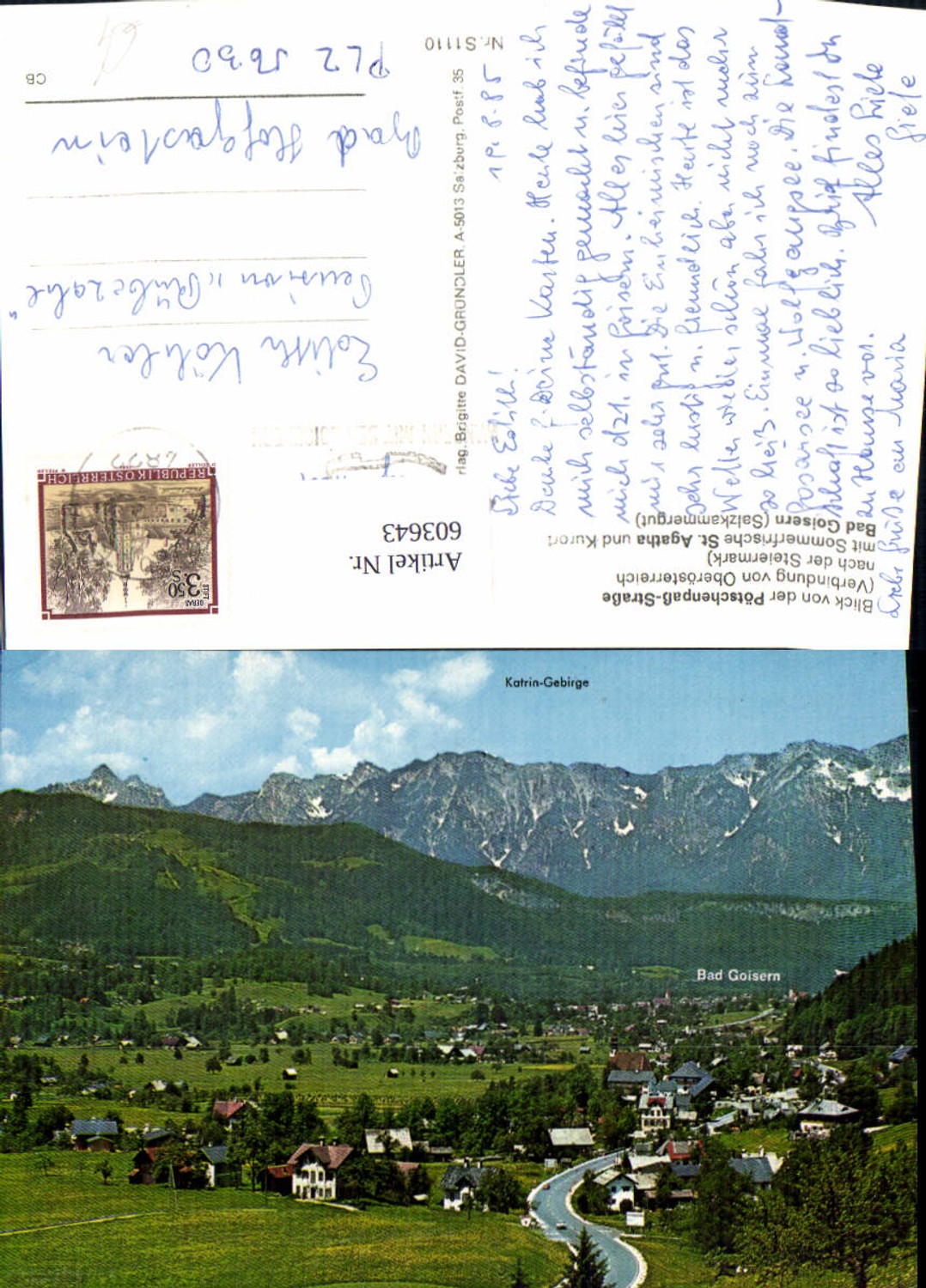 603643, Pötschenpass-Straße St Agatha u. Bad Goisern