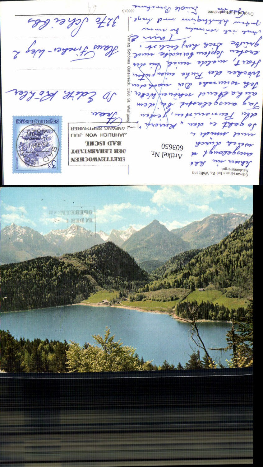 603650,Schwarzensee b. St Wolfgang i. Salzkammergut
