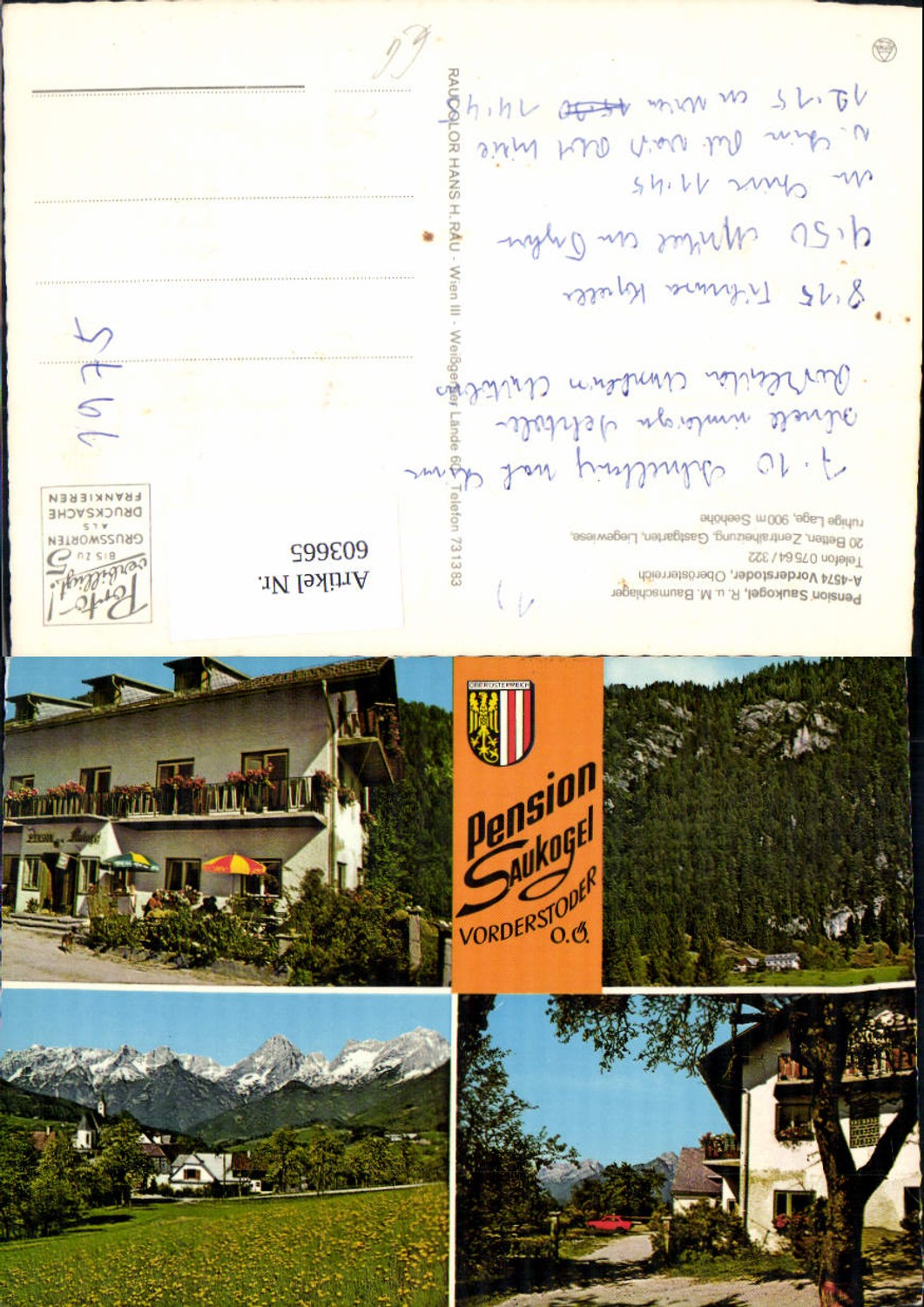603665, Multi-image Ak Vorderstoder Pension Saukogel