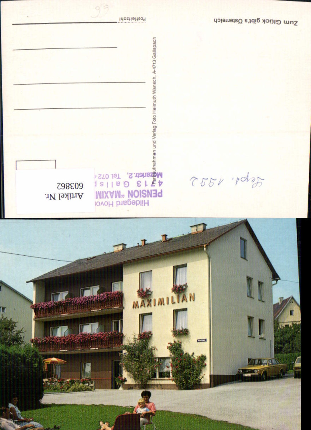 603862,Gallspach Pension Maximilian 1992