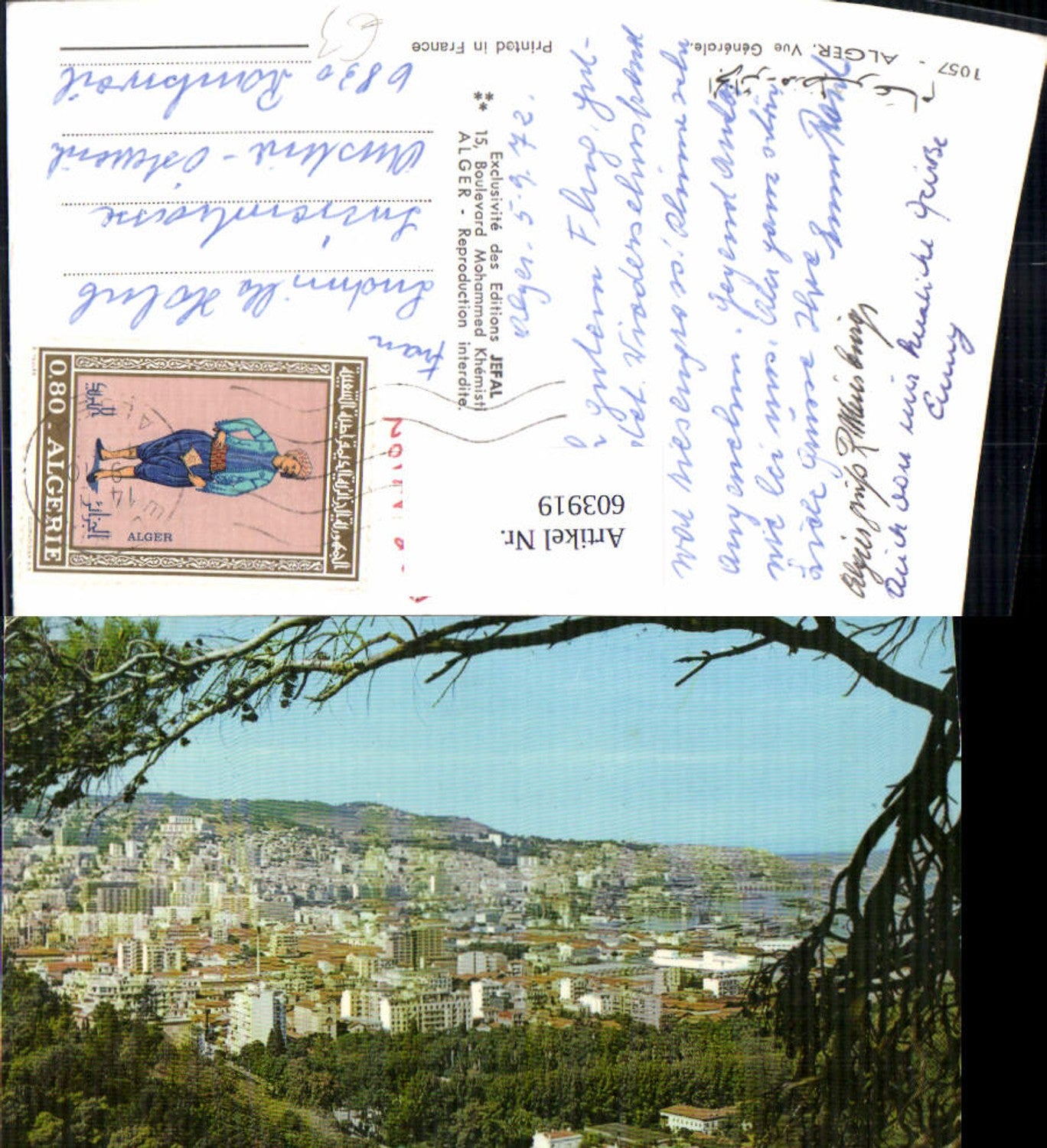 603919,Alger Vue Generale Algier Algerien