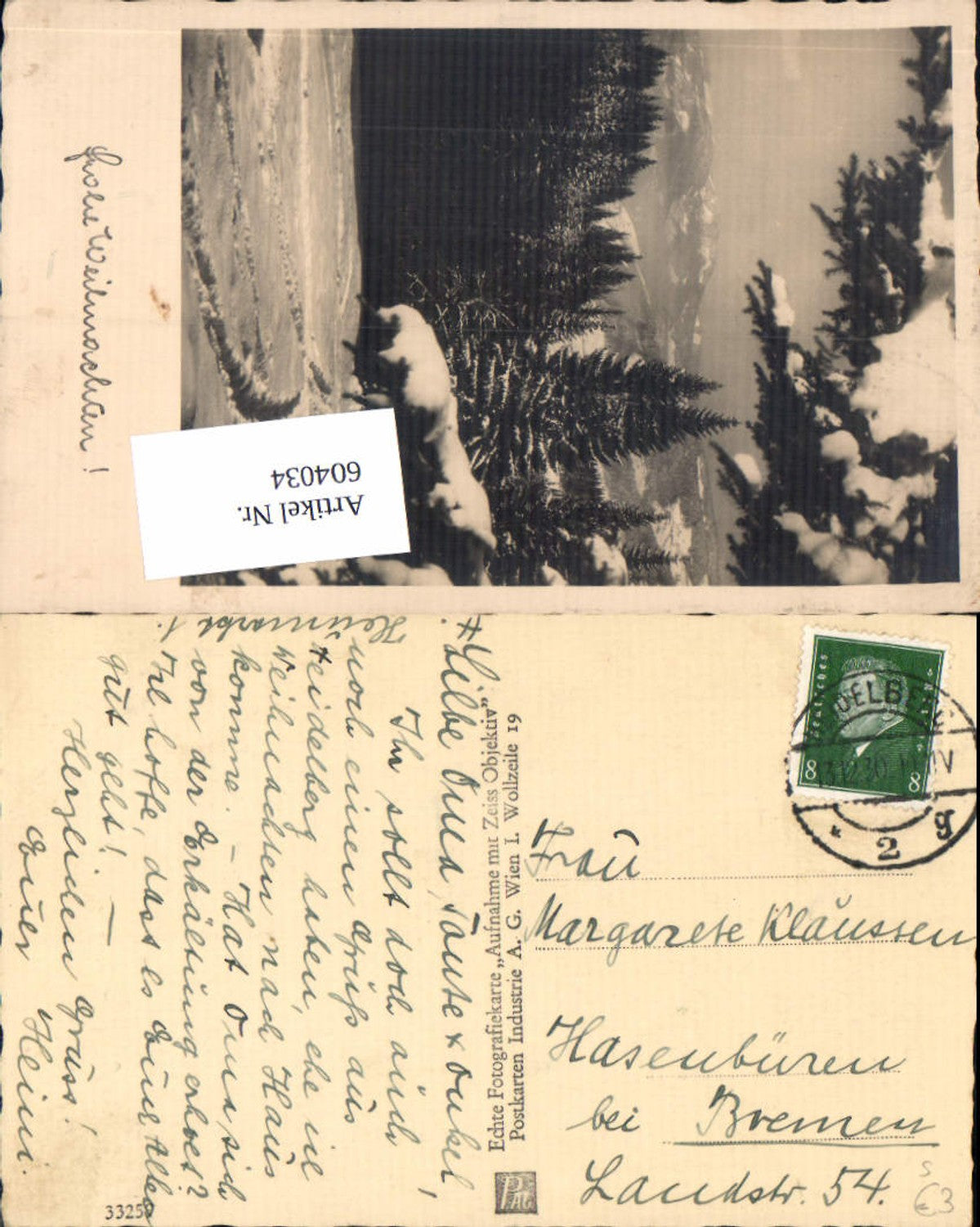 Alte Ansichtskarte – Old Postcard