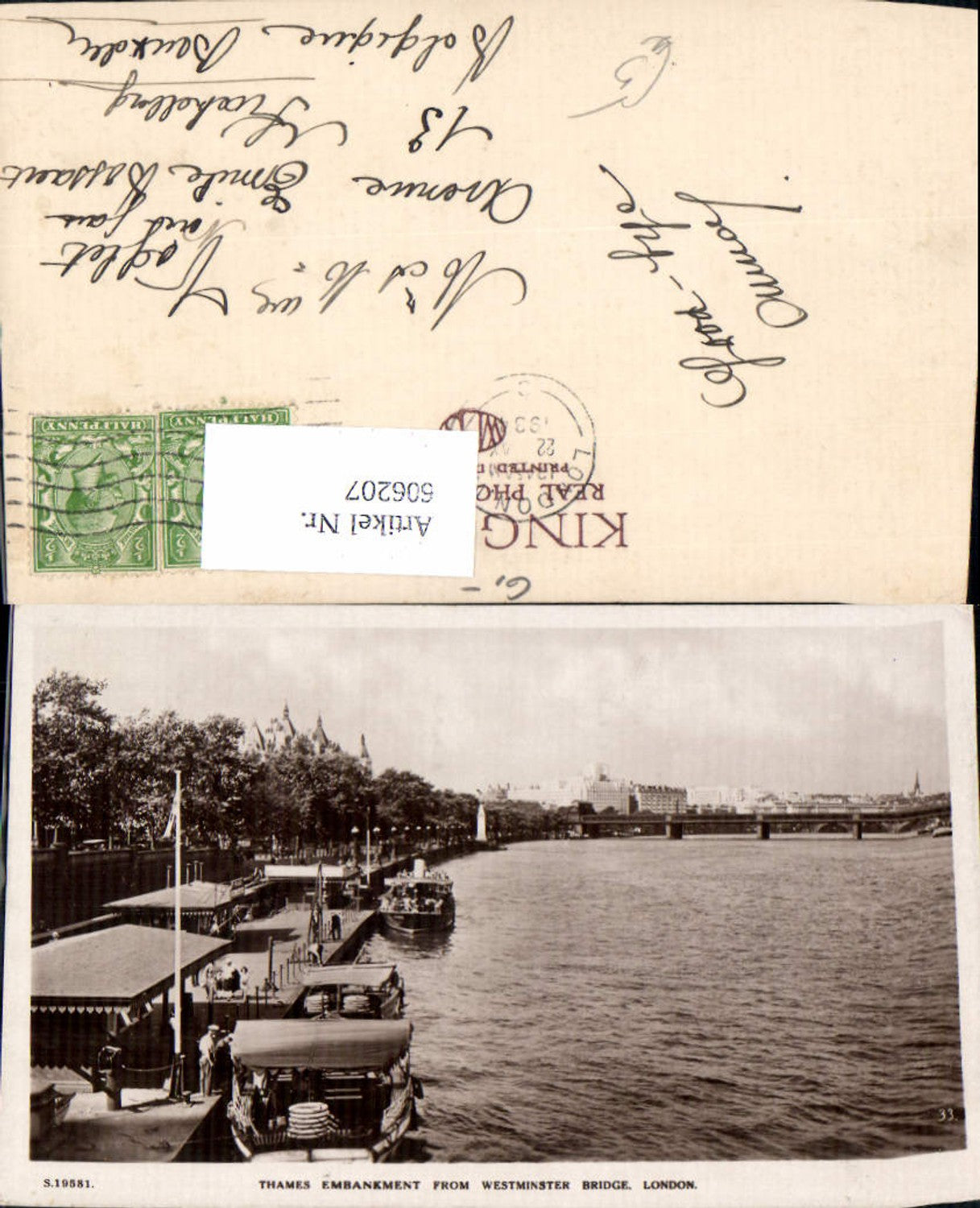Alte Ansichtskarte – Old Postcard
